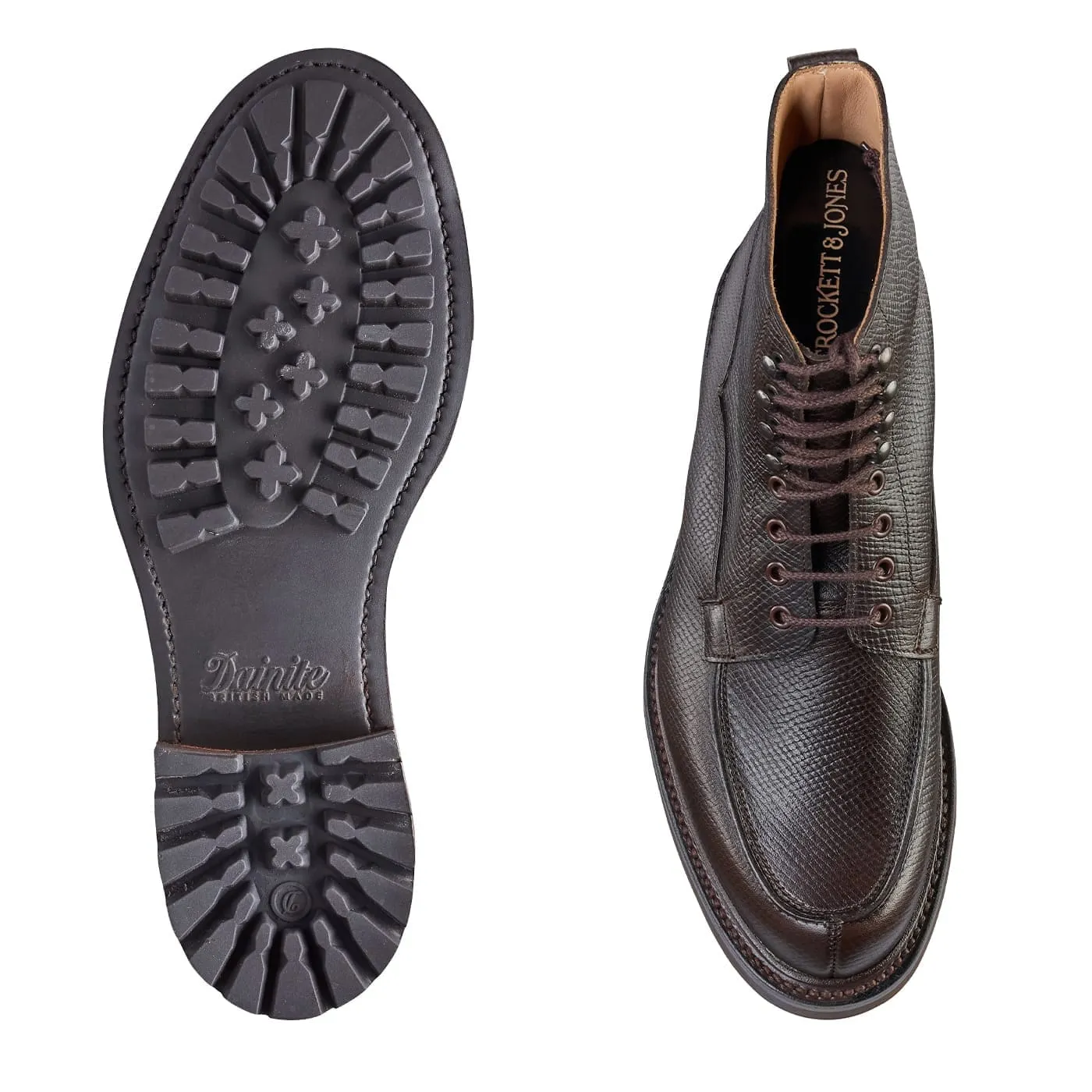 Aspen Dark Brown Hatch Grain sold by Crockett & Jones product image thumbnail 2