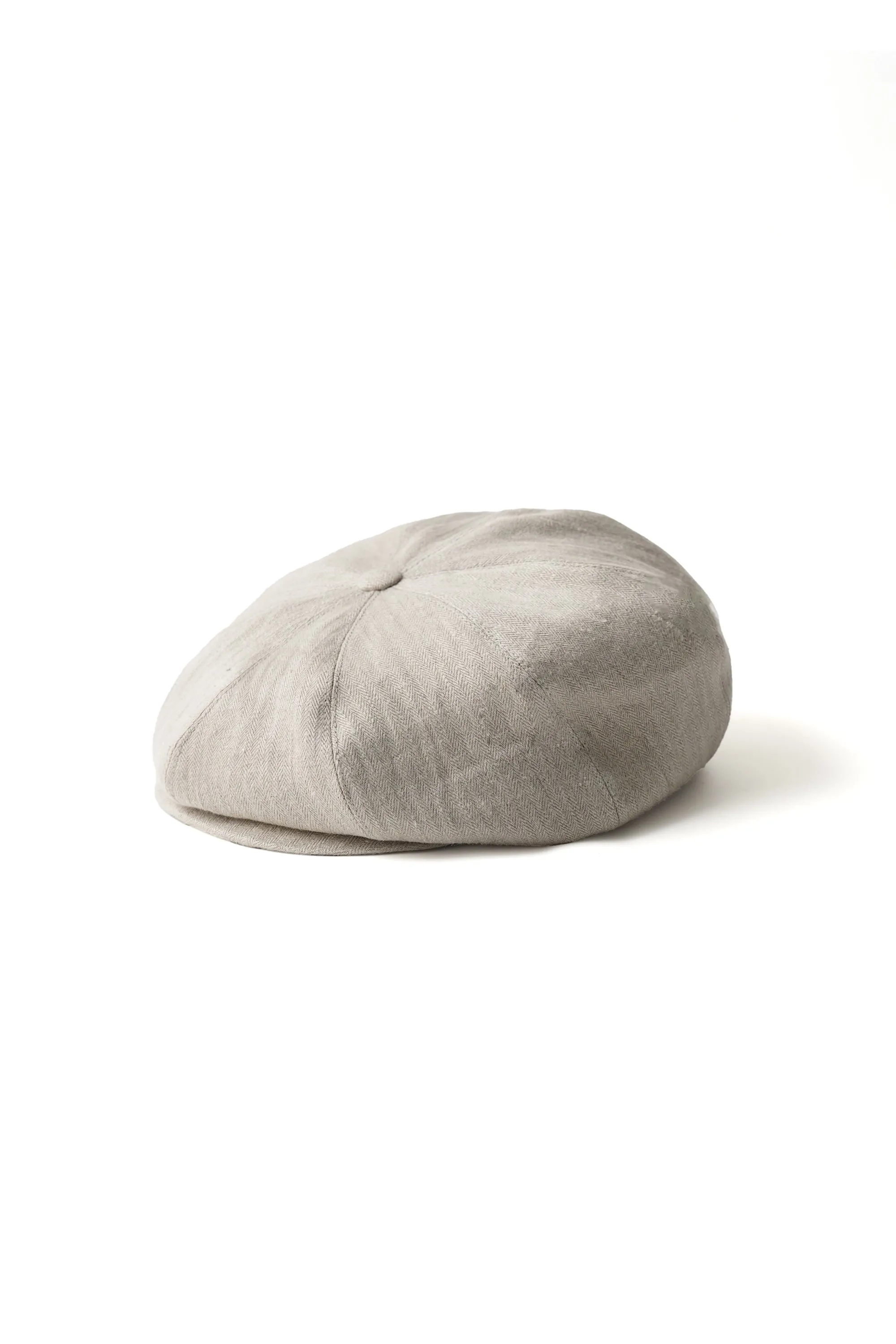 LINEN HERRINGBONE PEAKED CAP - 261OJ-HT02 sold by Old Joe product image thumbnail 2