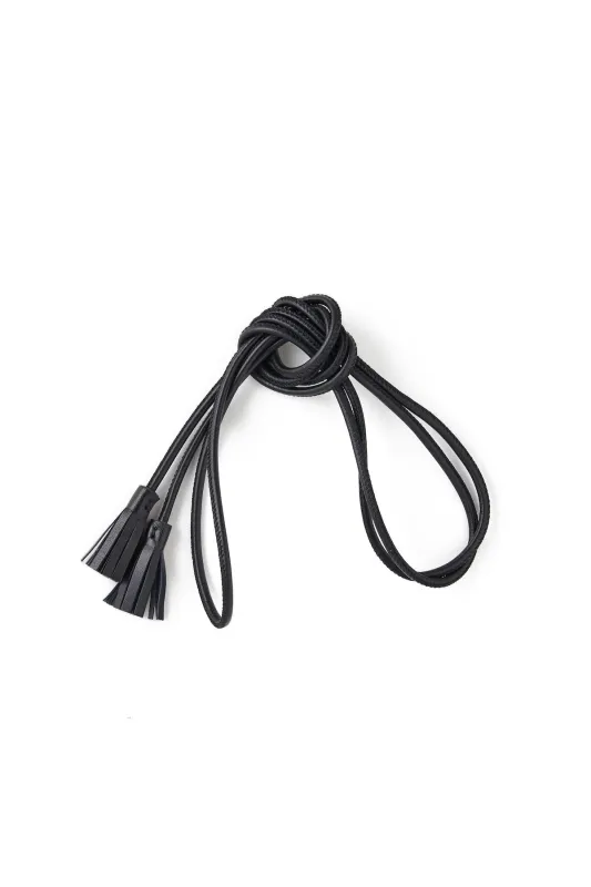 LEATHER STRING BELT - 261OJ-AC05 made by Old Joe