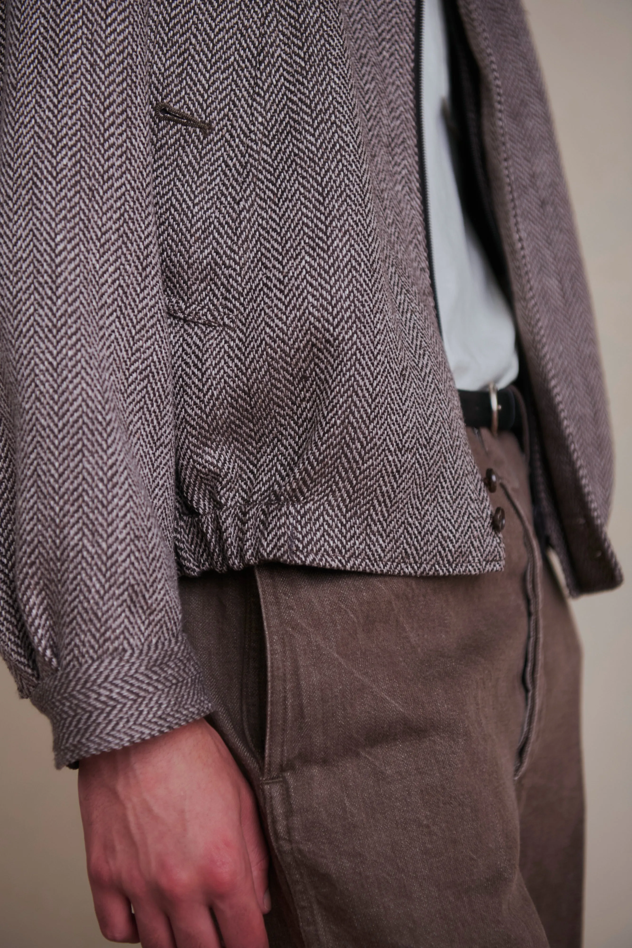 ROUND-COLLAR MOTORING JACKET - 261OJ-JK02 sold by Old Joe product image thumbnail 5