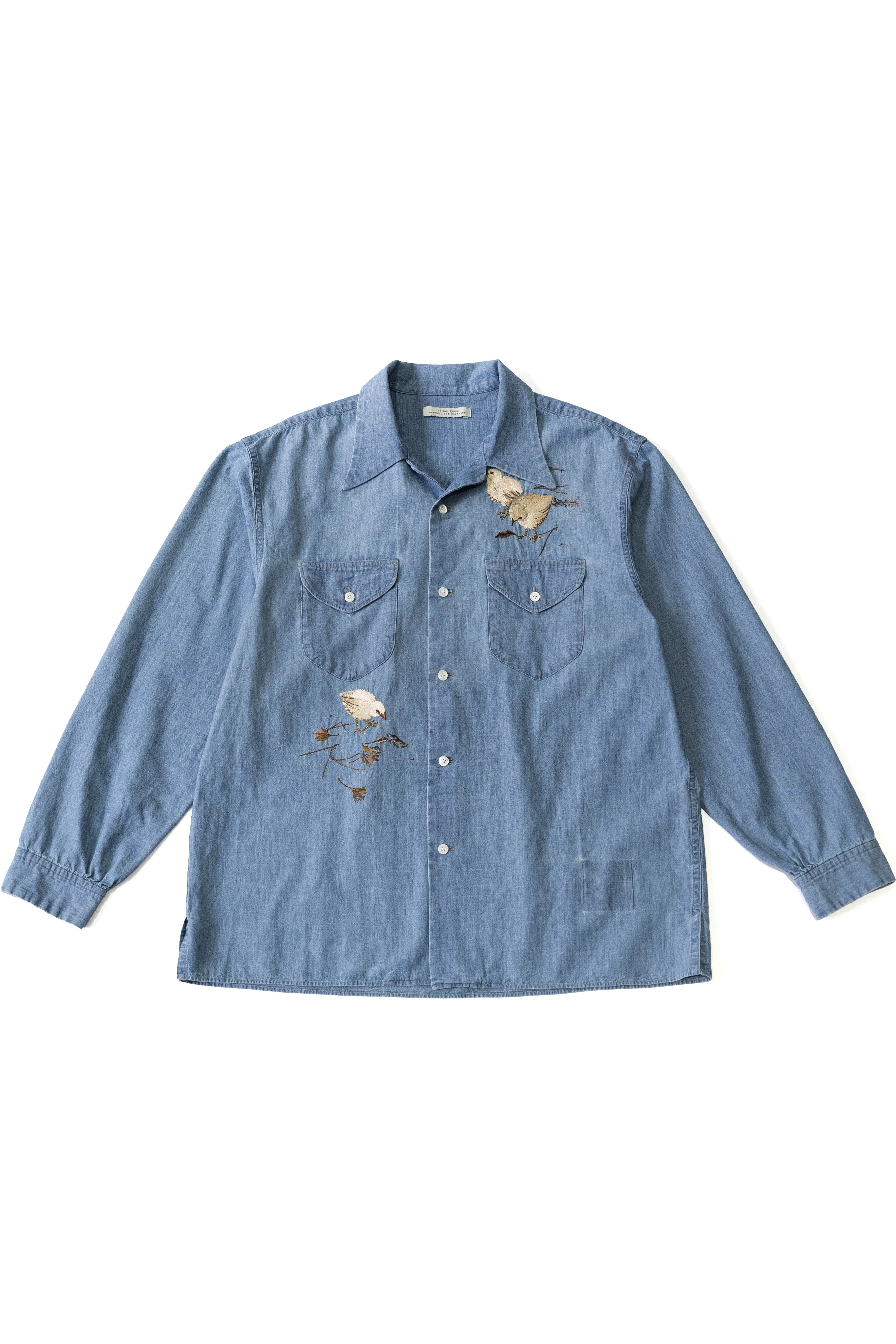 SWALLOW COLLAR SPORTS SHIRTS Long-sleeve (Hiyoko) - 261OJ-SH01 sold by Old Joe