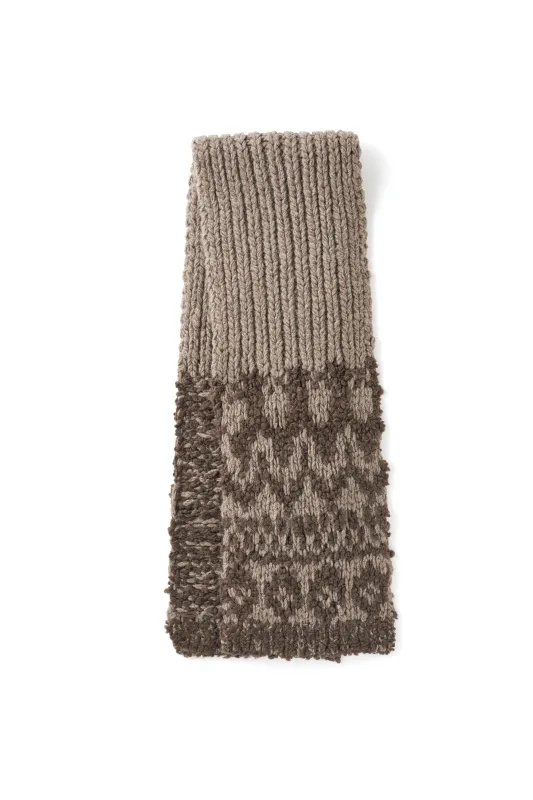 NORDIC HAND SWEATER SCARF - 252OJ-AC06 made by Old Joe