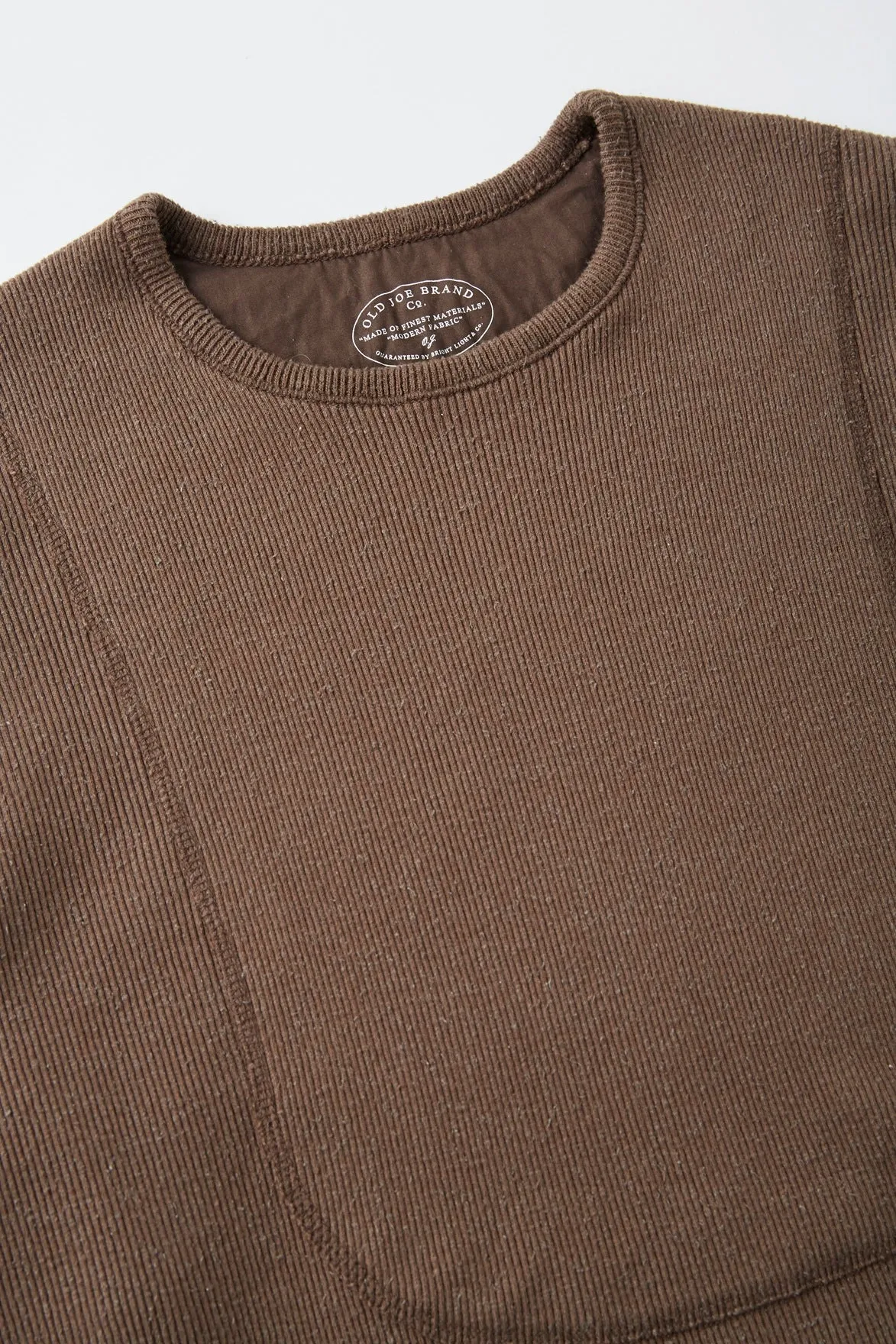 CREW-NECK SILK NEP RIBED TOPS - 252OJ-CT01 sold by Old Joe product image thumbnail 5