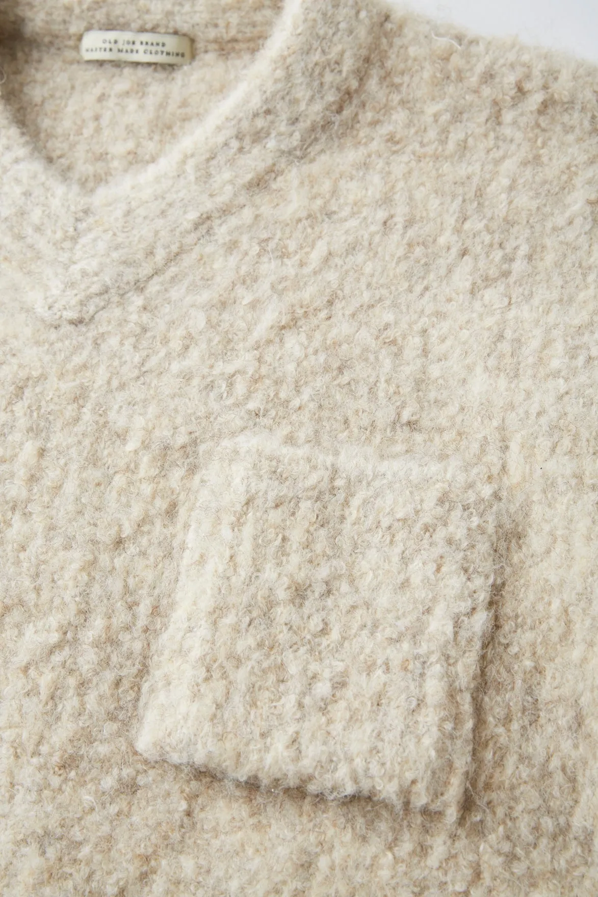 BOUCLE ALPAKA V-NECK SWEATER - 252OJ-KN04 sold by Old Joe product image thumbnail 5