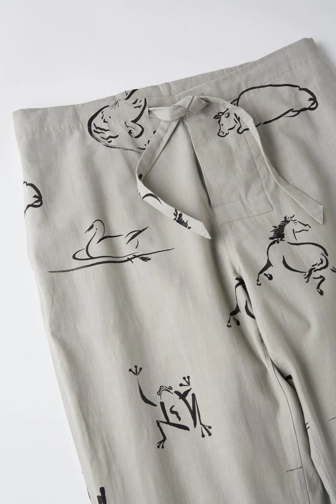 ORIGINAL PRINTED EASY TROUSER (Animal Drawing) - 251OJ-PT19 sold by Old Joe product image thumbnail 4