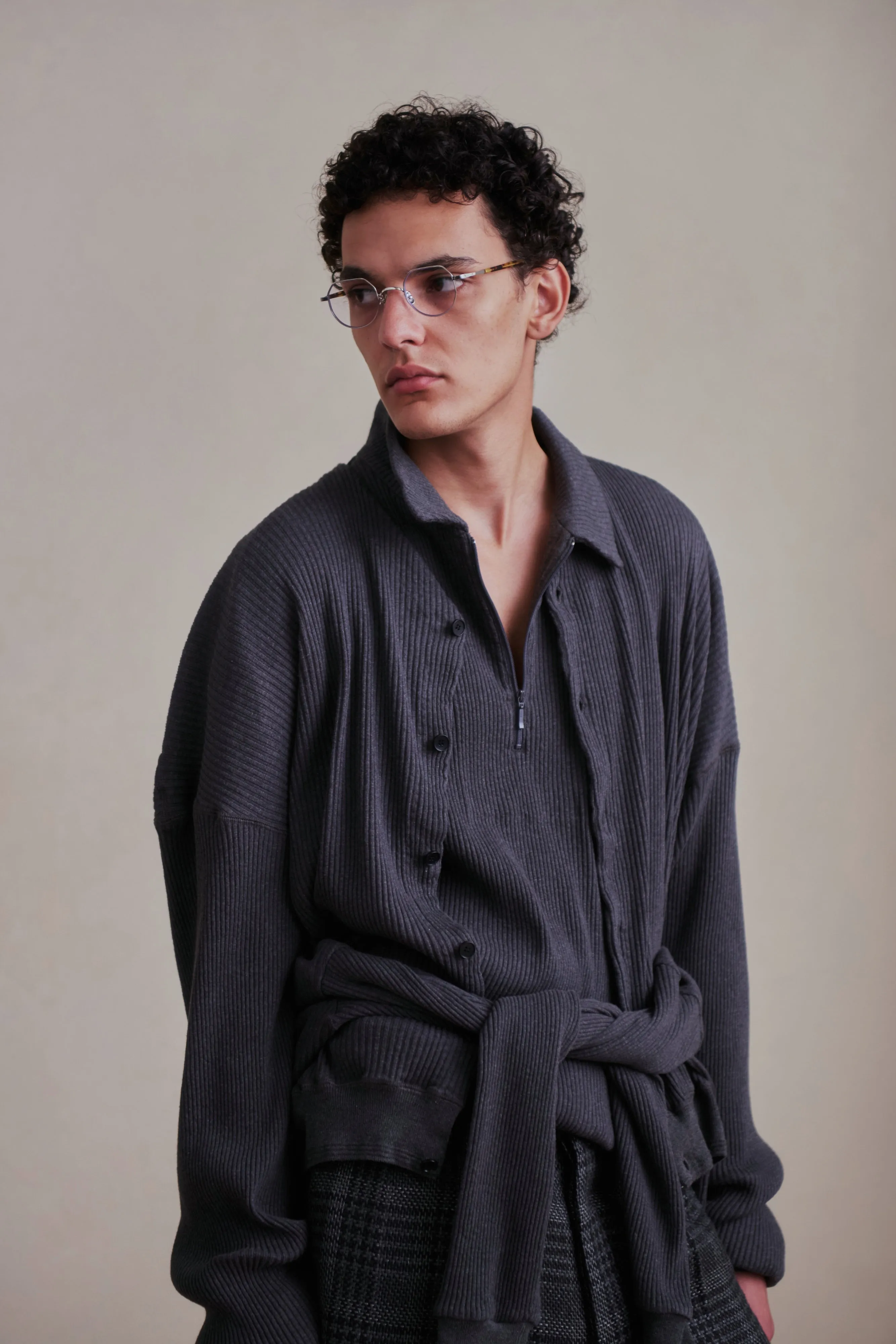 BUTTON FRONT COTTON YAK RIBED SHIRTS - 261OJ-CT04 sold by Old Joe product image thumbnail 5