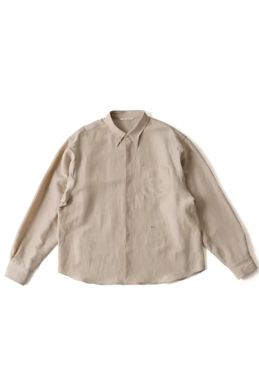 CROPPED HIDDEN BUTTON COLLAR SHIRTS - 261OJ-SH03 made by Old Joe