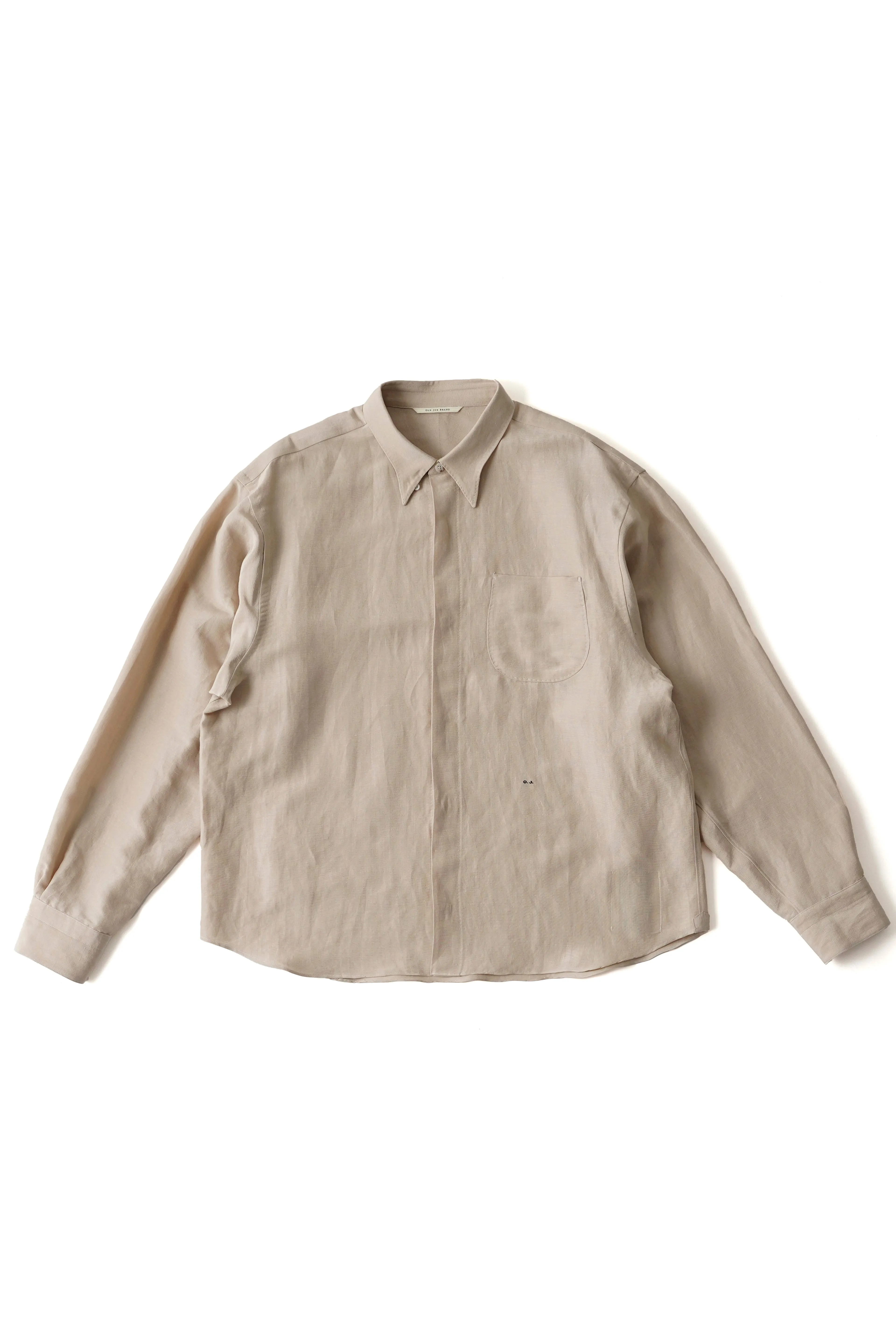 CROPPED HIDDEN BUTTON COLLAR SHIRTS - 261OJ-SH03 sold by Old Joe