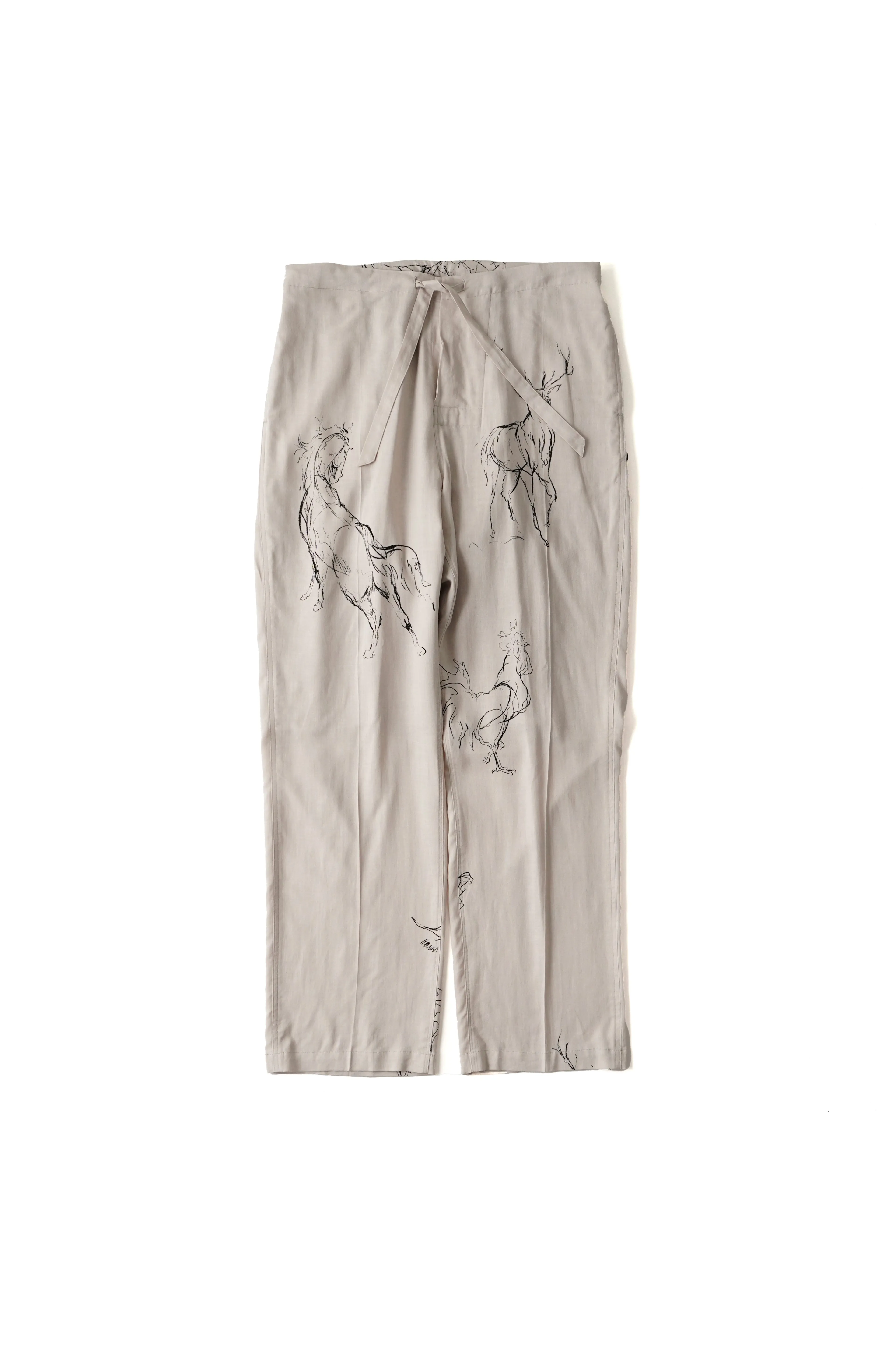 ORIGINAL PRINTED EASY TROUSER (ANIMAL DRAWING) - 261OJ-PT19 sold by Old Joe
