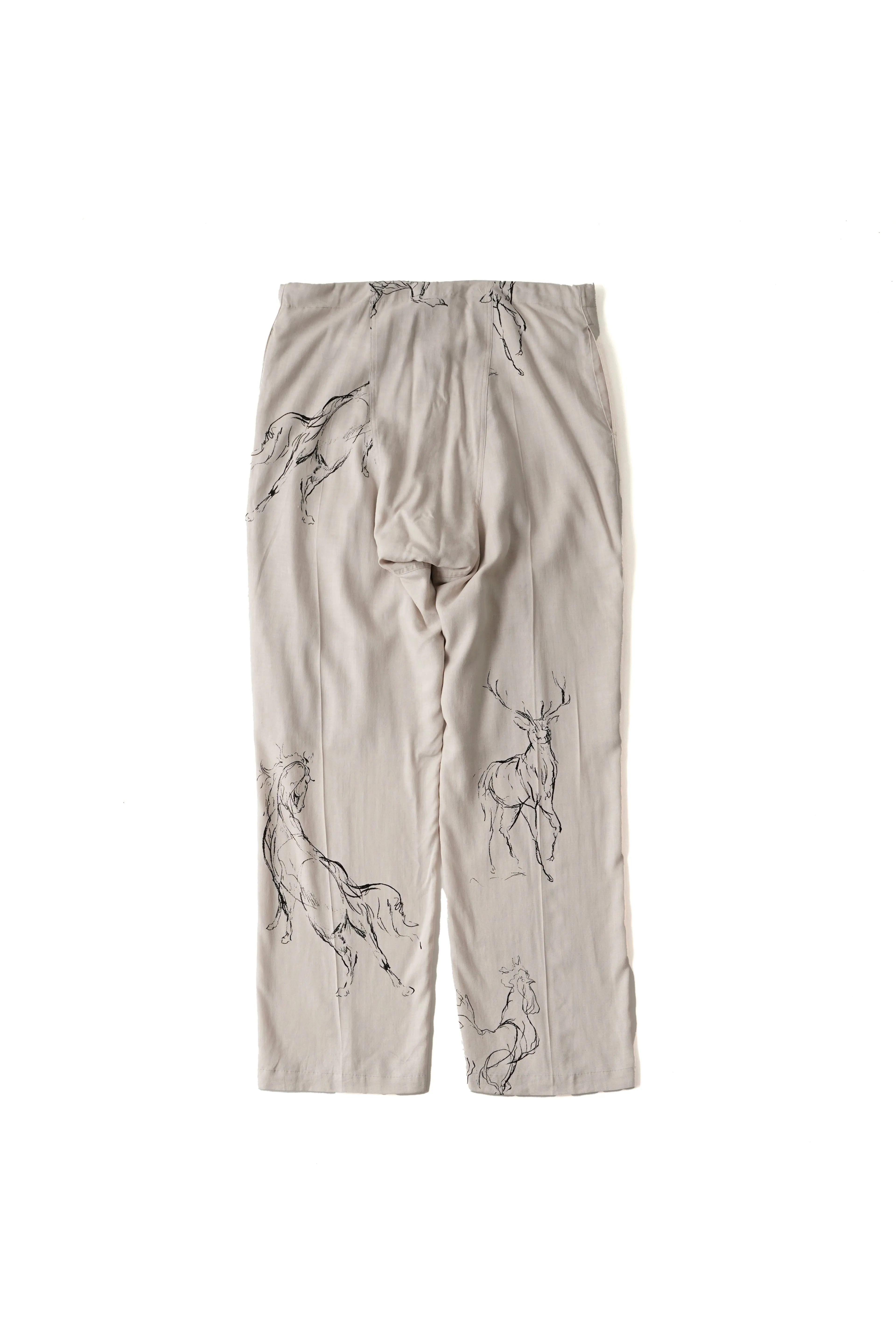 ORIGINAL PRINTED EASY TROUSER (ANIMAL DRAWING) - 261OJ-PT19 sold by Old Joe product image thumbnail 3