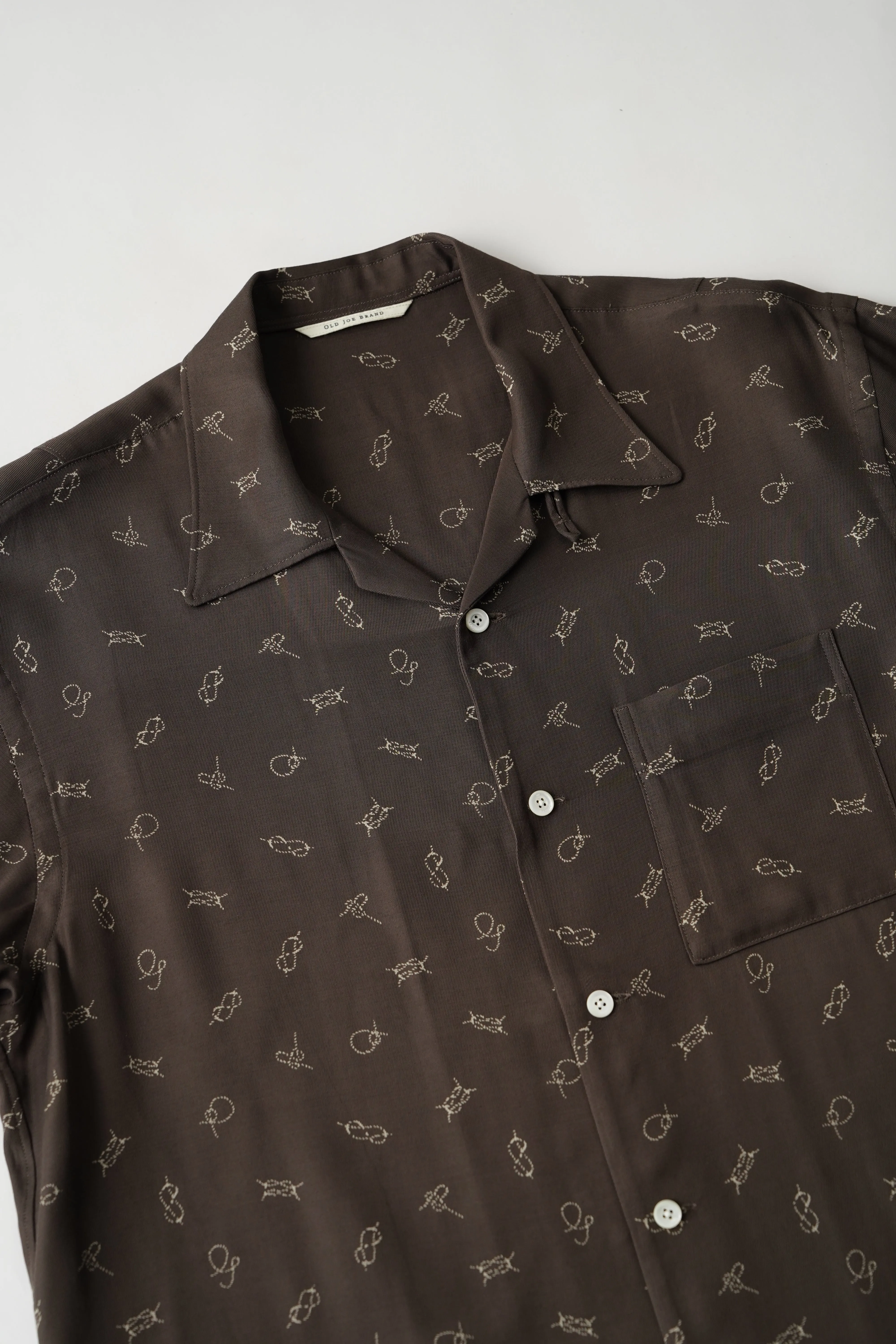 ORIGINAL PRINTED OPEN COLLAR SHIRTS (ROPE KNOT) Short-sleeve - 261OJ-SH21 sold by Old Joe product image thumbnail 4