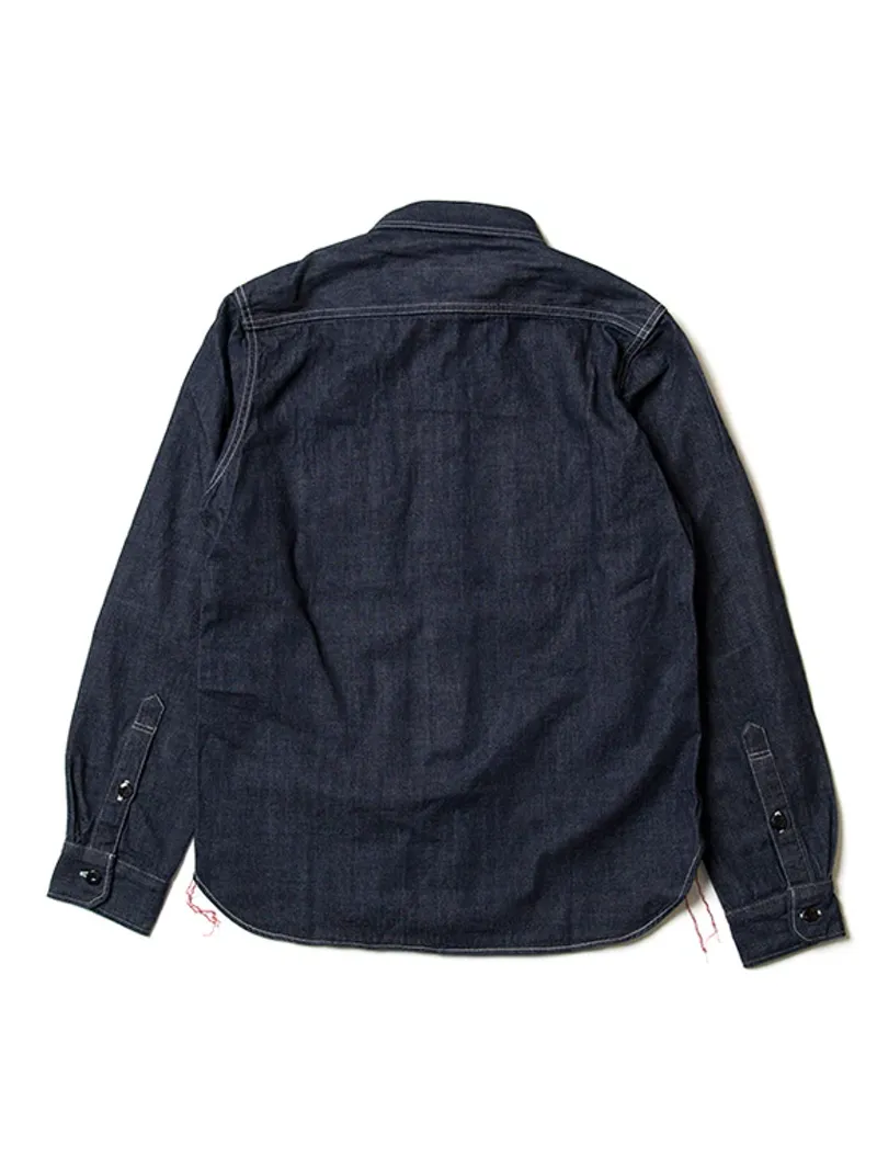 Studio D'Artisan 533B Denim long-sleeved work shirt sold by Mildblend Supply Co product image thumbnail 2