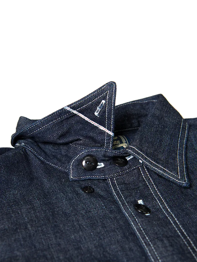 Studio D'Artisan 533B Denim long-sleeved work shirt sold by Mildblend Supply Co product image thumbnail 3