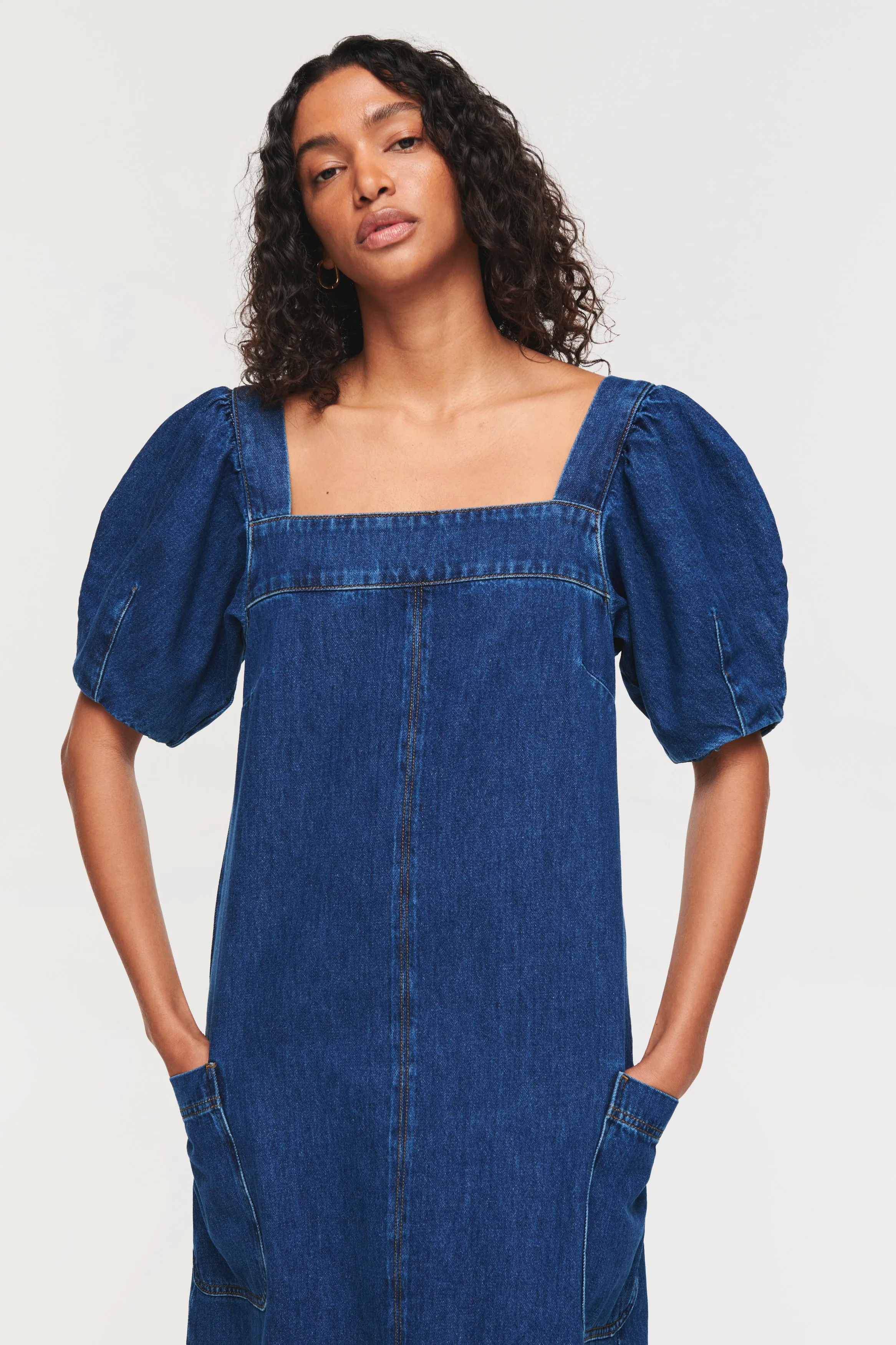 SONIA DENIM MIDI DRESS sold by Aligne product image thumbnail 2