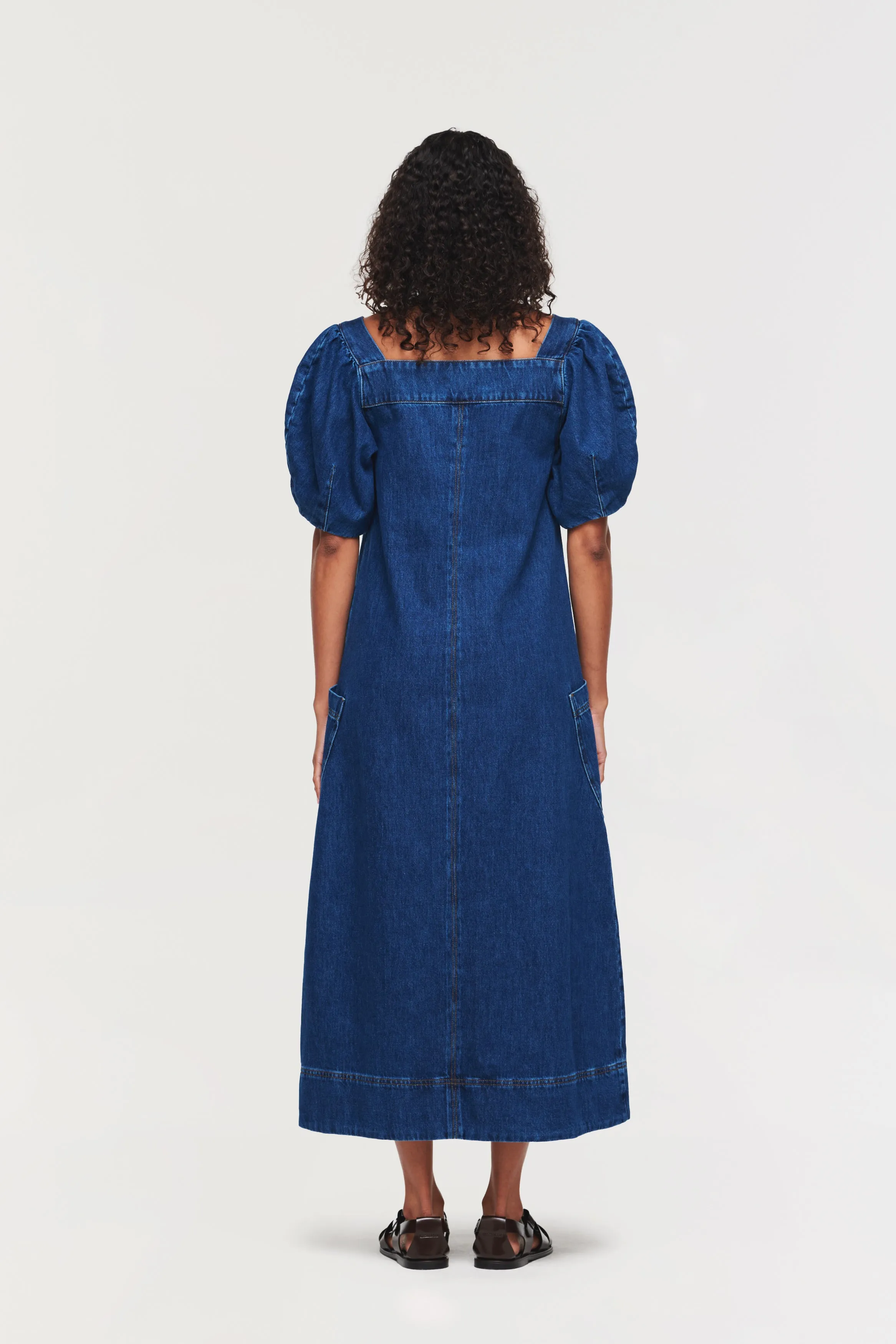 SONIA DENIM MIDI DRESS sold by Aligne product image thumbnail 4