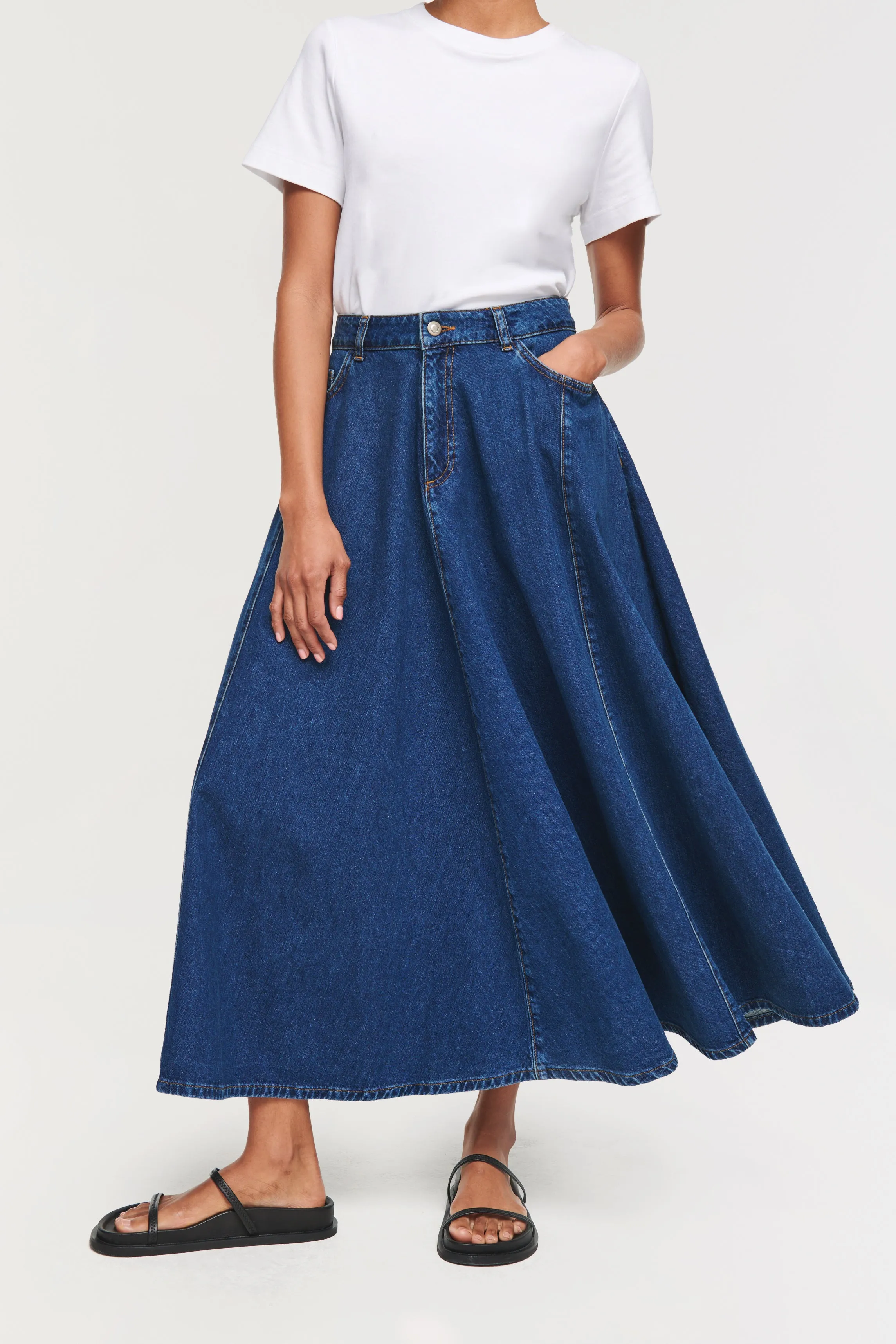 Luna Volume Ankle Length Skirt | Parallel