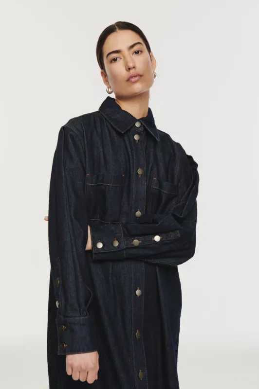 Mason Denim Midaxi Shirt Dress sold by Aligne