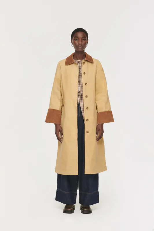 Barnaby Reversible Check Trench Coat sold by Aligne