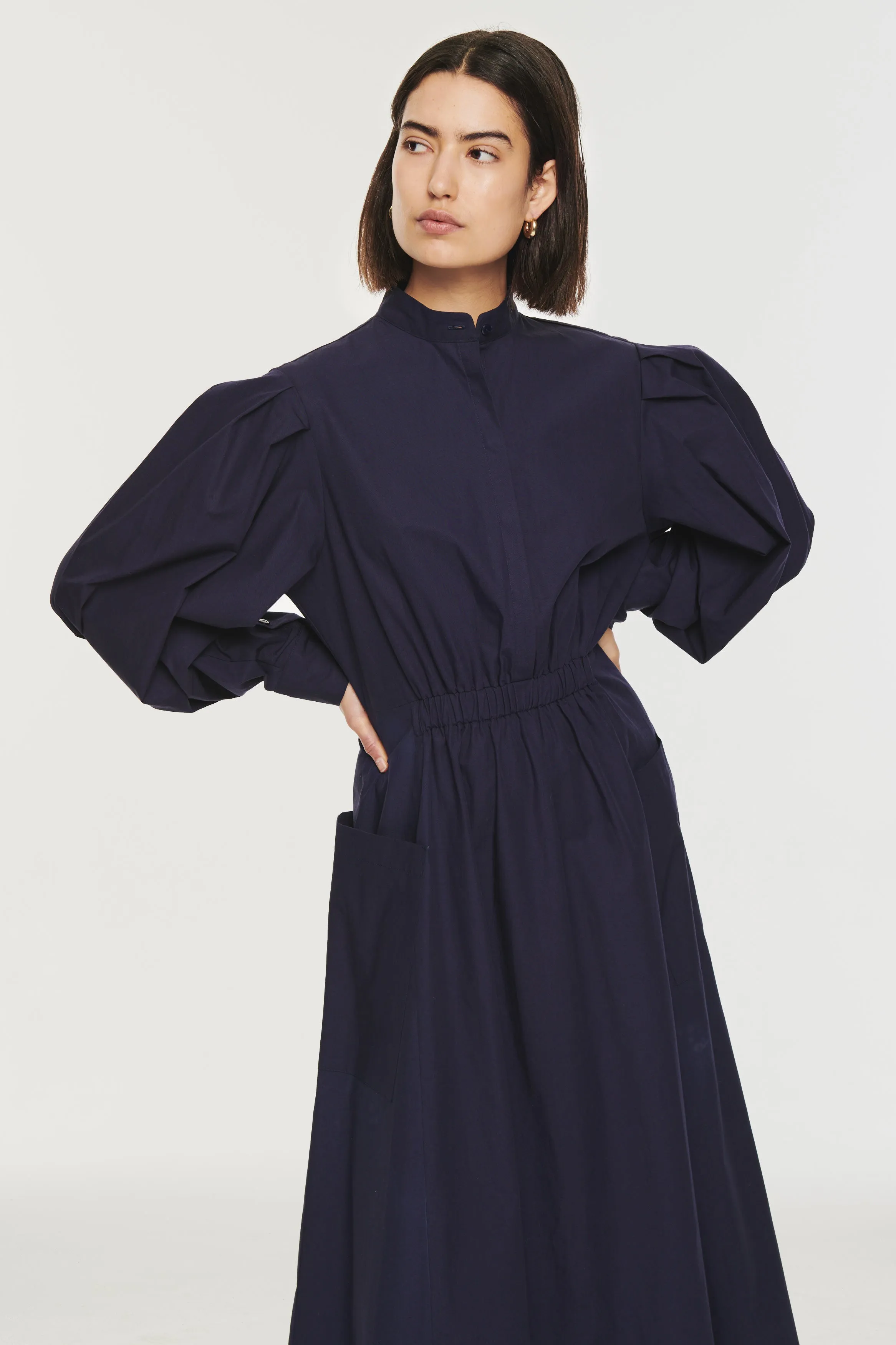 Esme Elasticated Waist Poplin Dress sold by Aligne