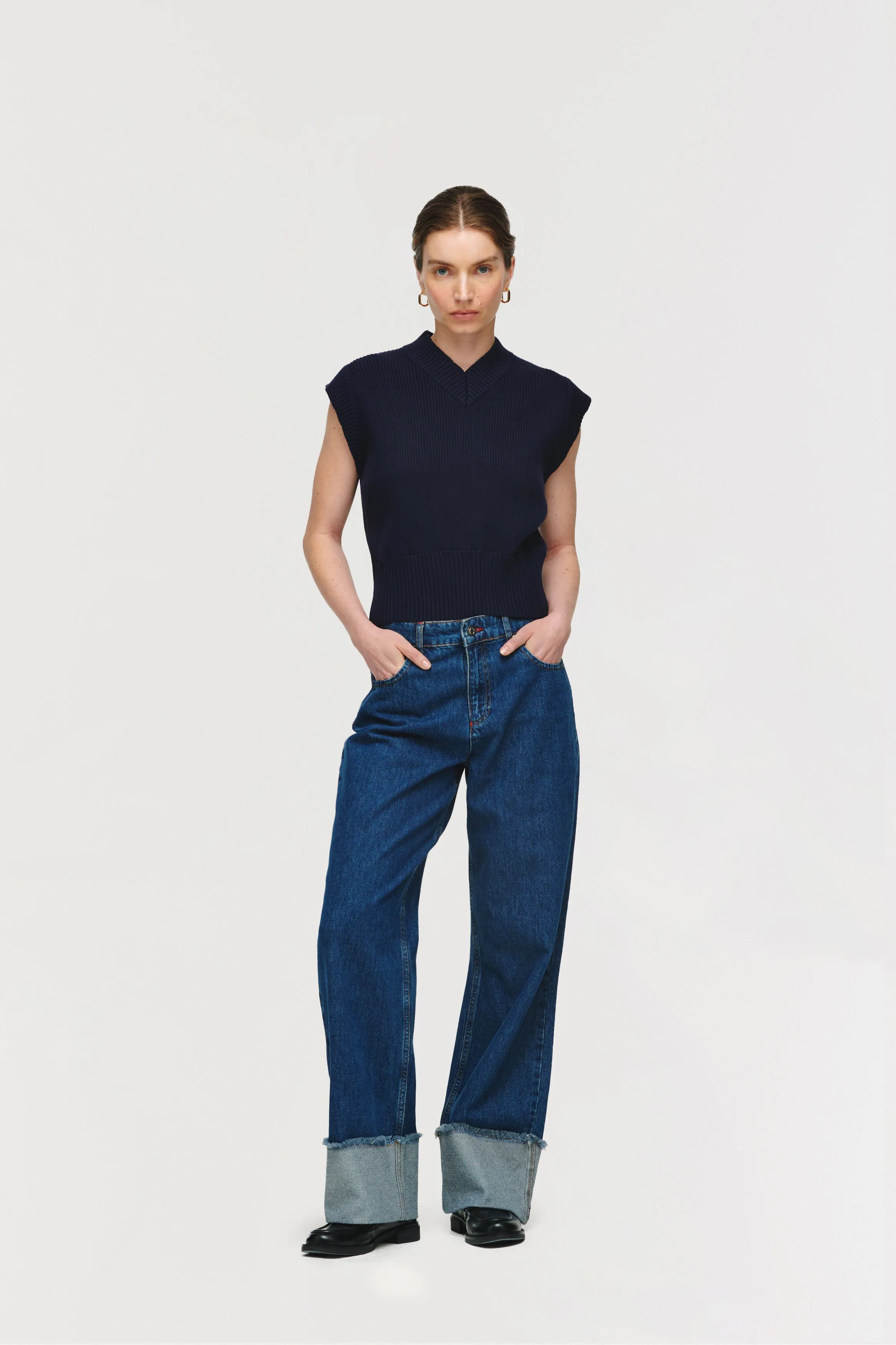 Marina V Neck Knit Vest sold by Aligne product image thumbnail 2