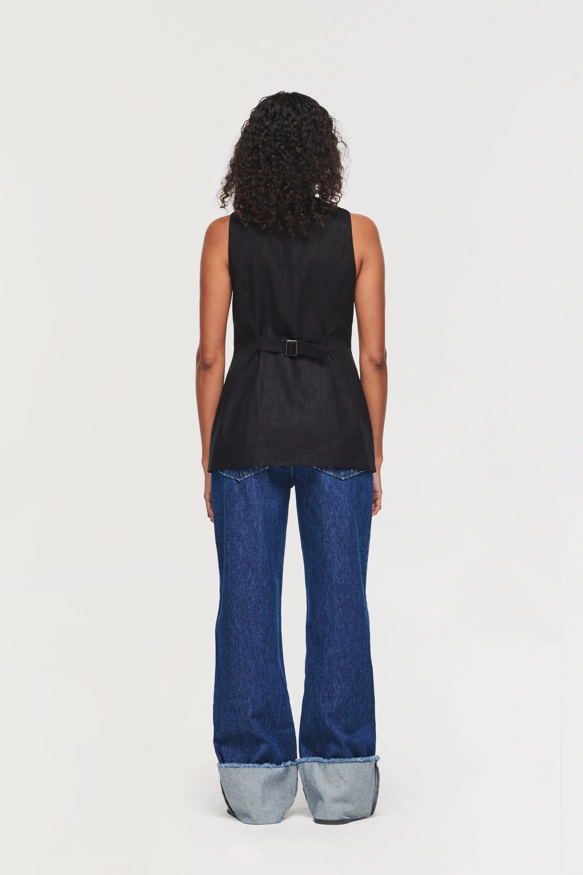 Leo Linen Waistcoat sold by Aligne product image thumbnail 5