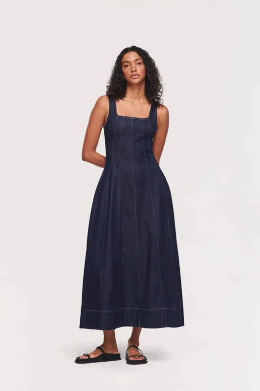 DOVE FLARE MIDI DRESS sold by Aligne