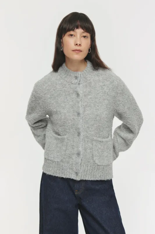Beattie Boucle Cardigan sold by Aligne