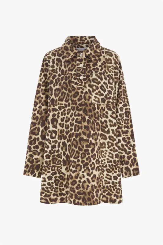 Grace Leopard Print Long Sleeve Dress sold by Aligne