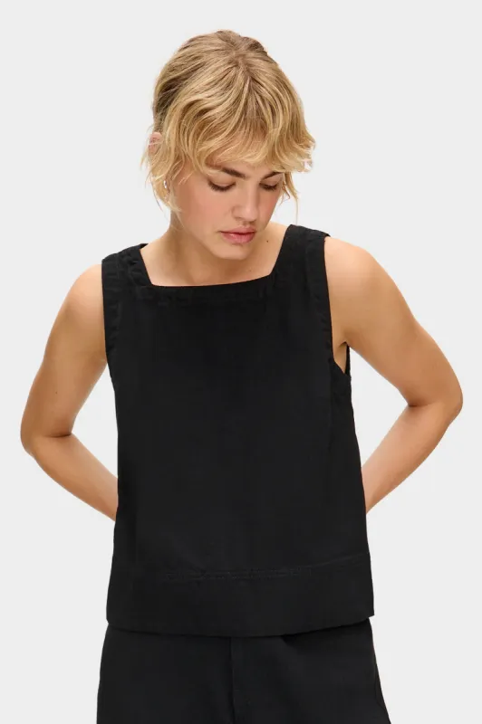 Meg Square Neck Top sold by Aligne