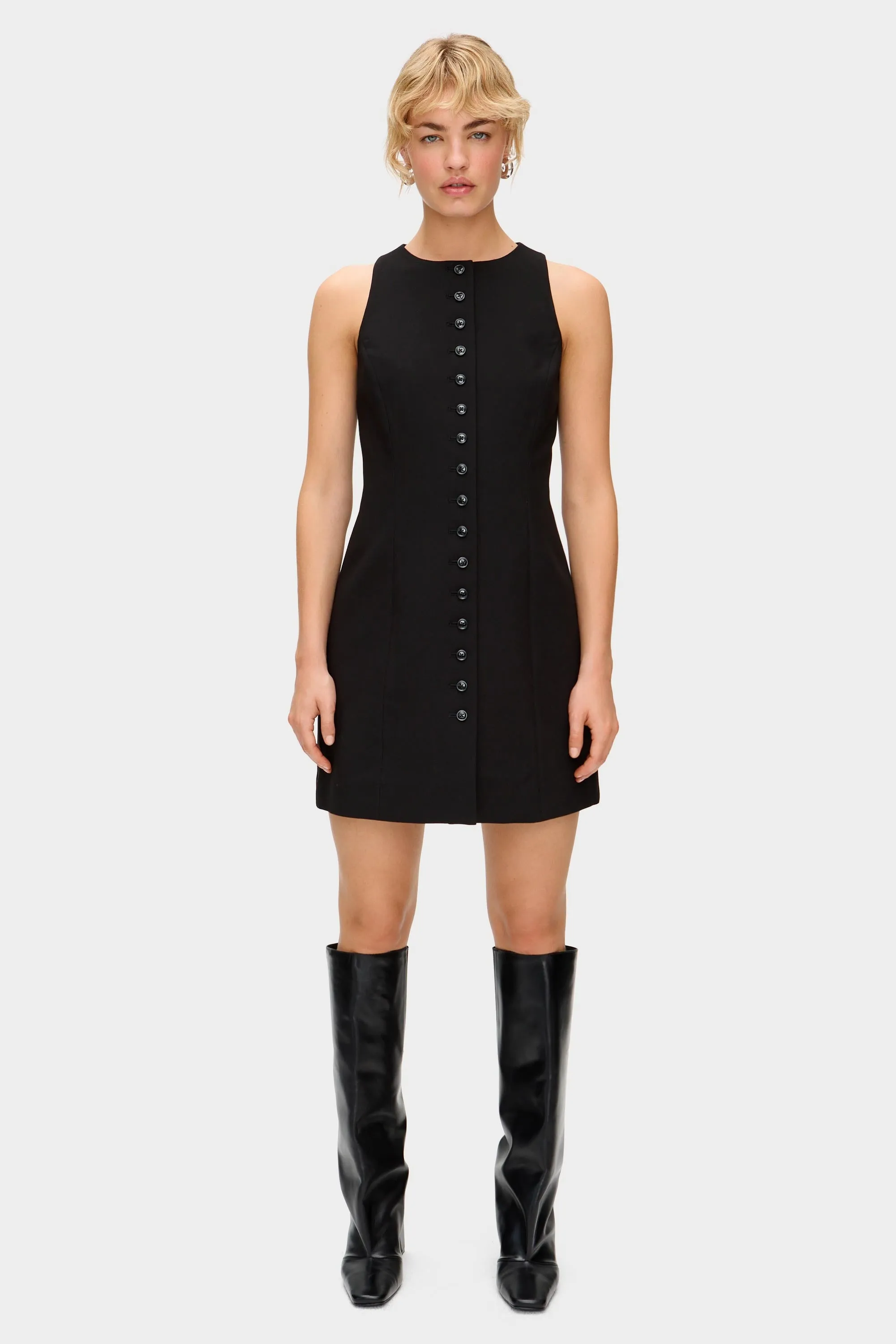 Panya Racer Button-Up Mini Dress sold by Aligne product image thumbnail 2