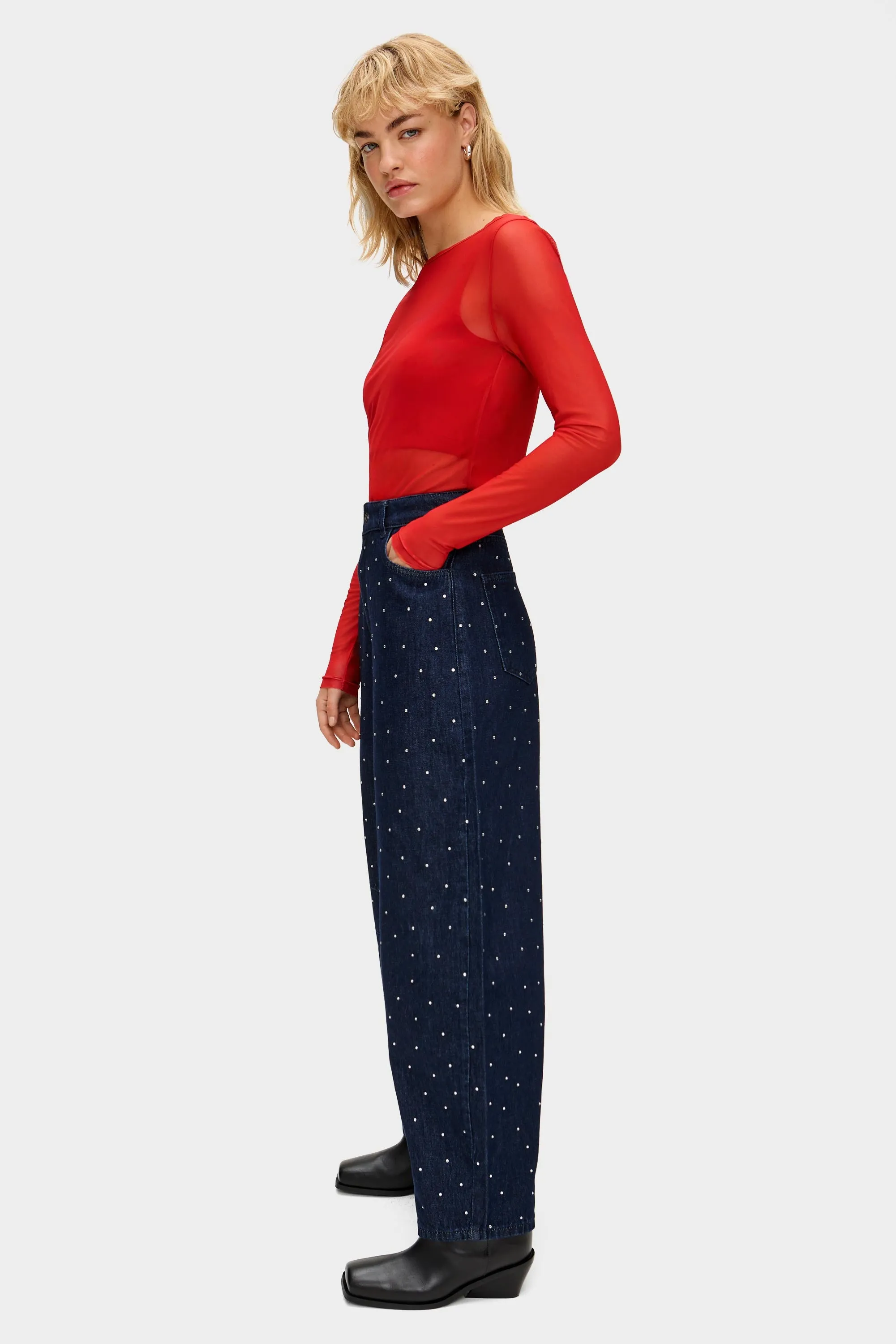 Phoenix Mesh Long Sleeve Layered Top sold by Aligne product image thumbnail 3