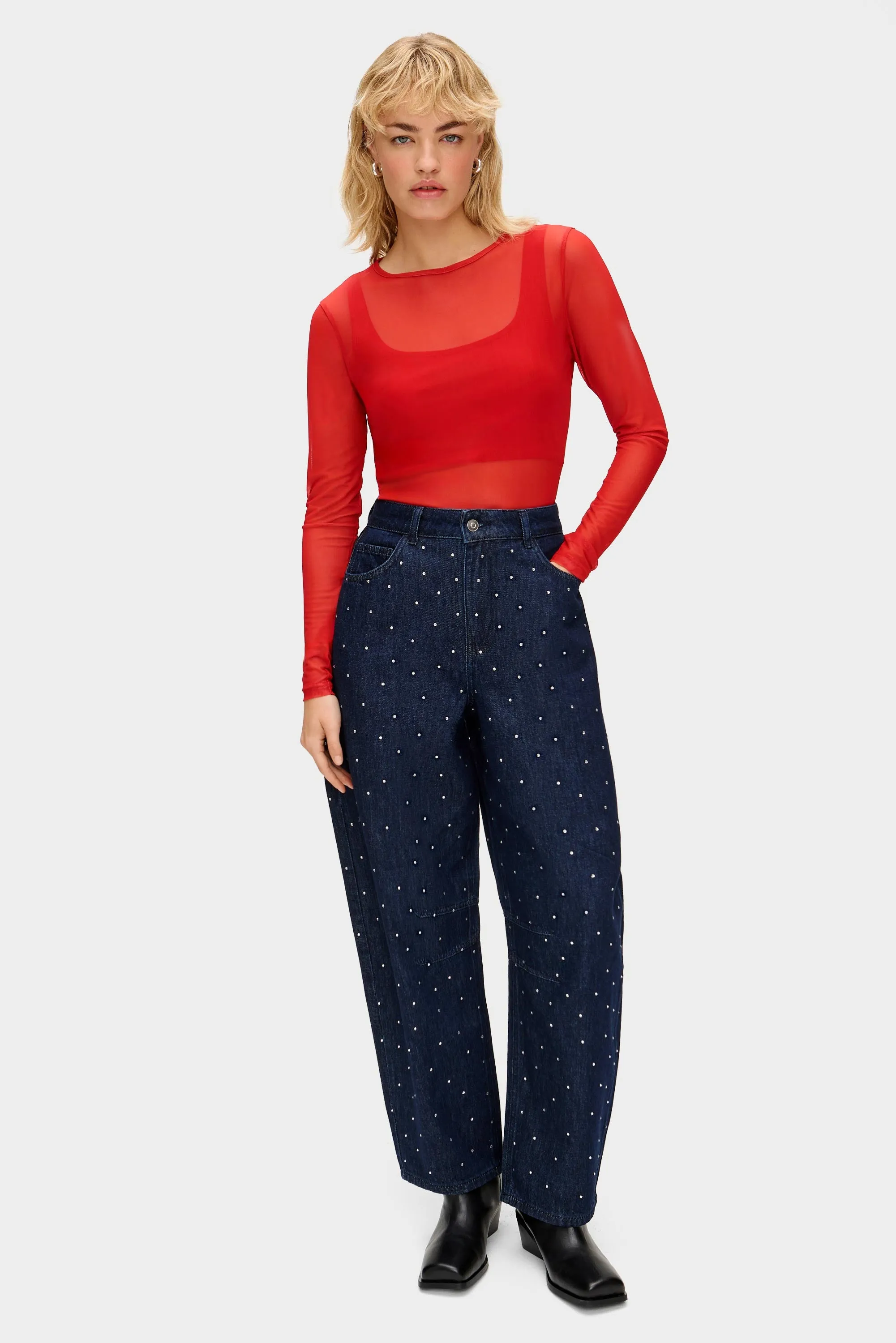 Phoenix Mesh Long Sleeve Layered Top sold by Aligne product image thumbnail 2