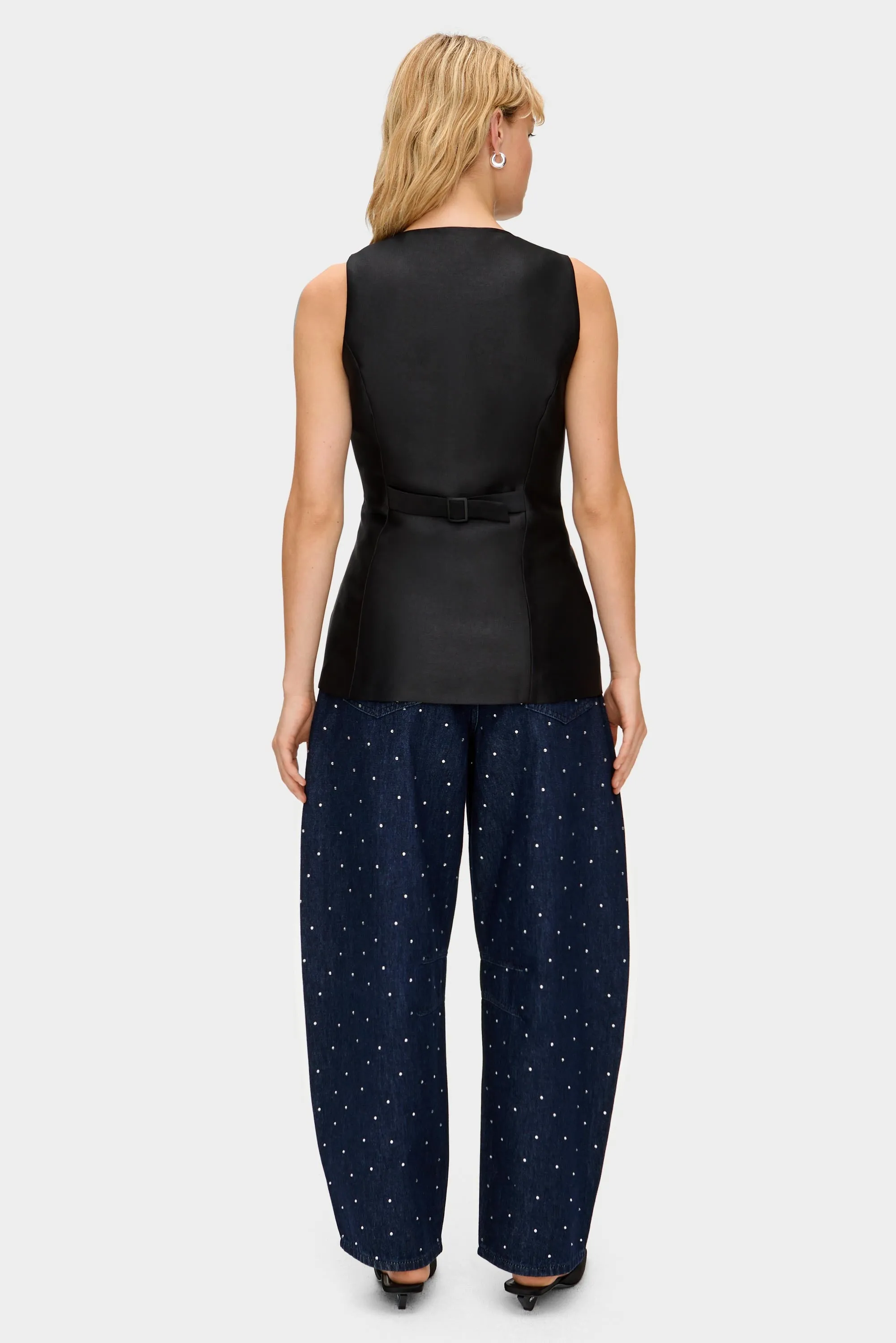 Leo Satin Long Waistcoat sold by Aligne product image thumbnail 4