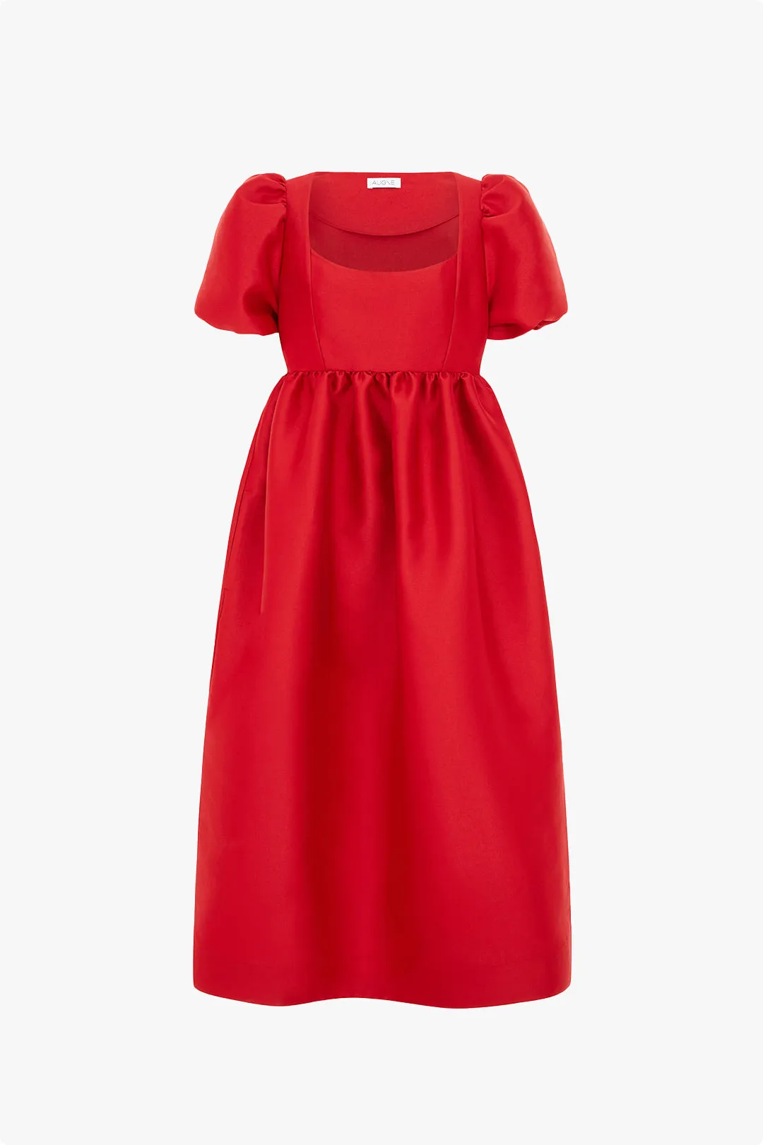 Ivy Puff Sleeve Satin Midi Dress sold by Aligne product image thumbnail 5