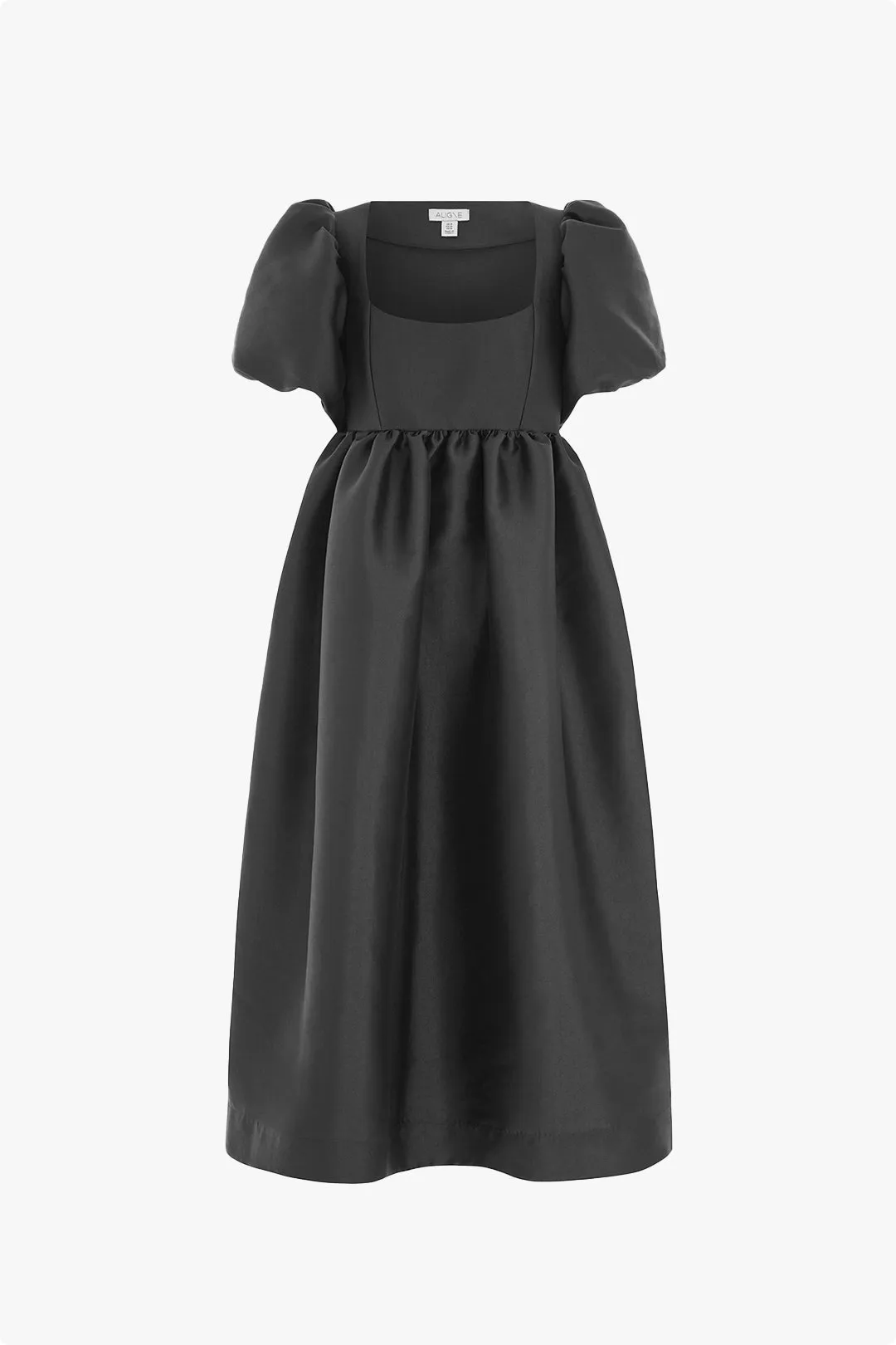 Ivy Puff Sleeve Satin Midi Dress sold by Aligne product image thumbnail 5