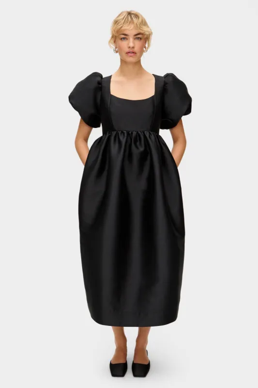 Ivy Puff Sleeve Satin Midi Dress sold by Aligne