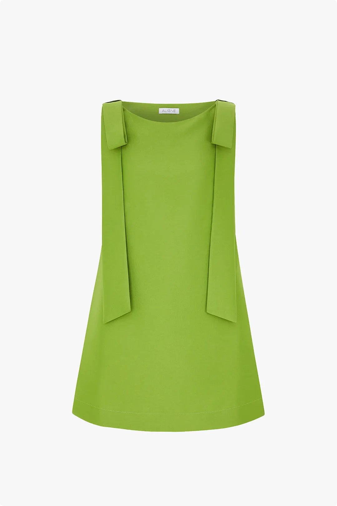 Fern Bow Satin Mini Dress sold by Aligne product image thumbnail 5