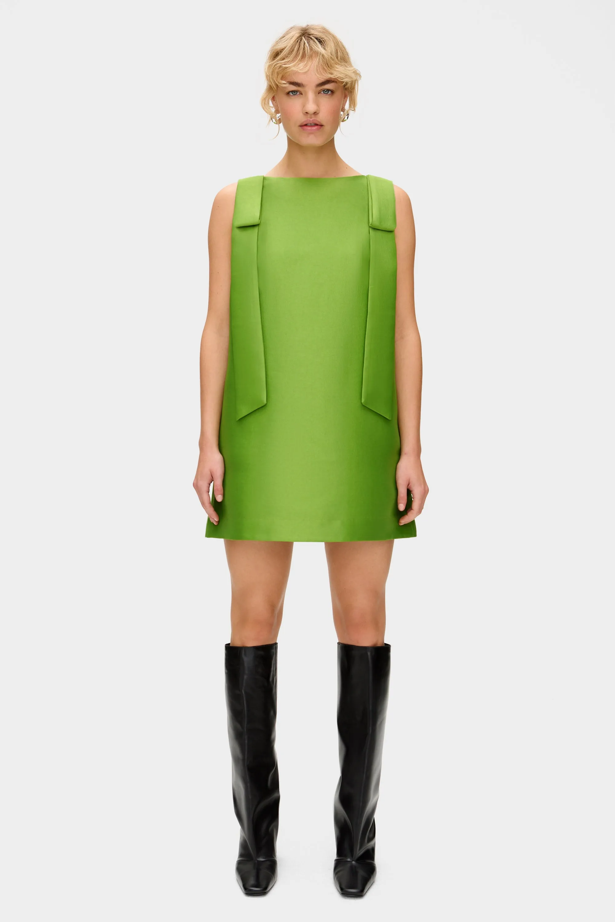 Fern Bow Satin Mini Dress sold by Aligne product image thumbnail 2