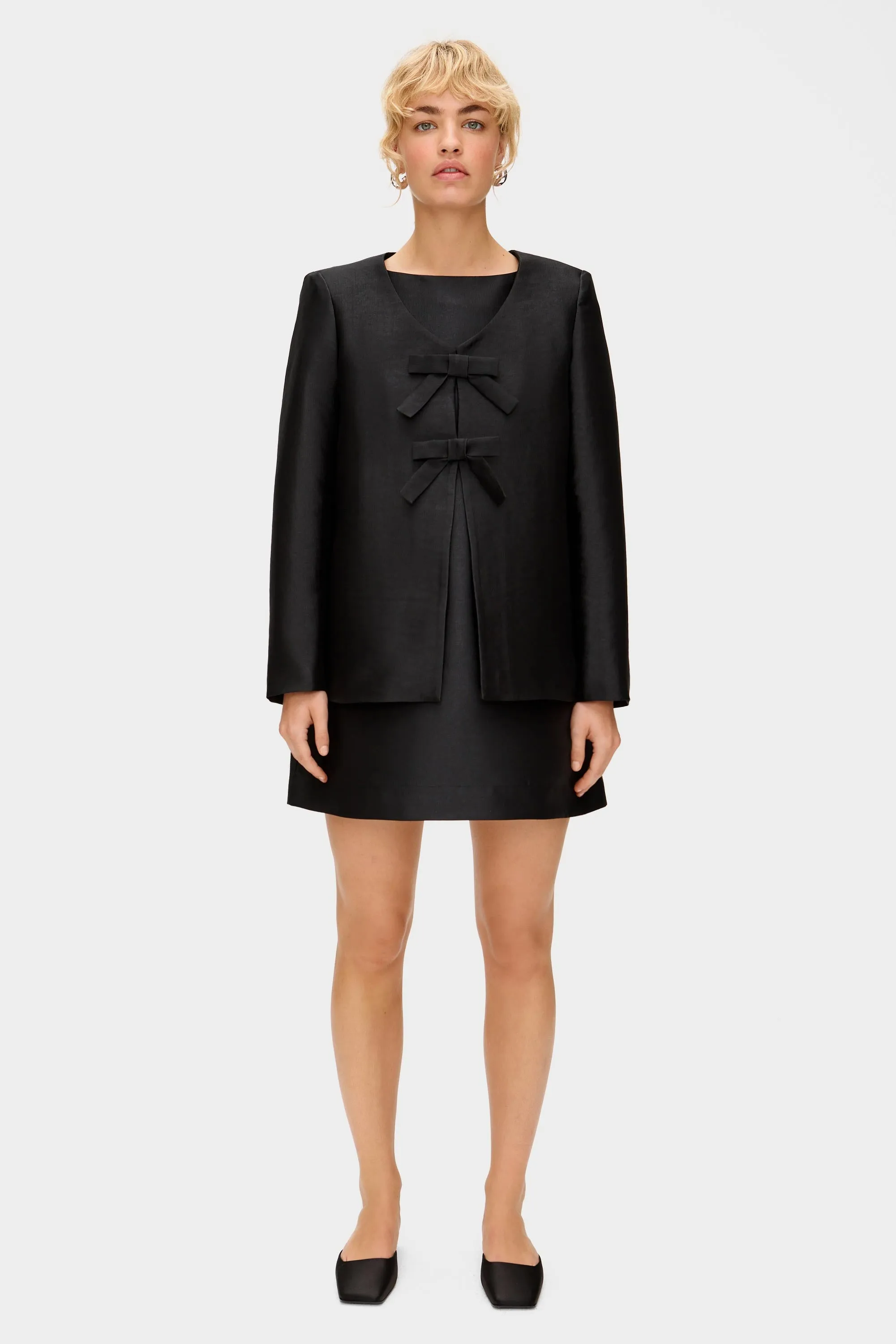 Beau Bow Satin Blazer sold by Aligne product image thumbnail 2