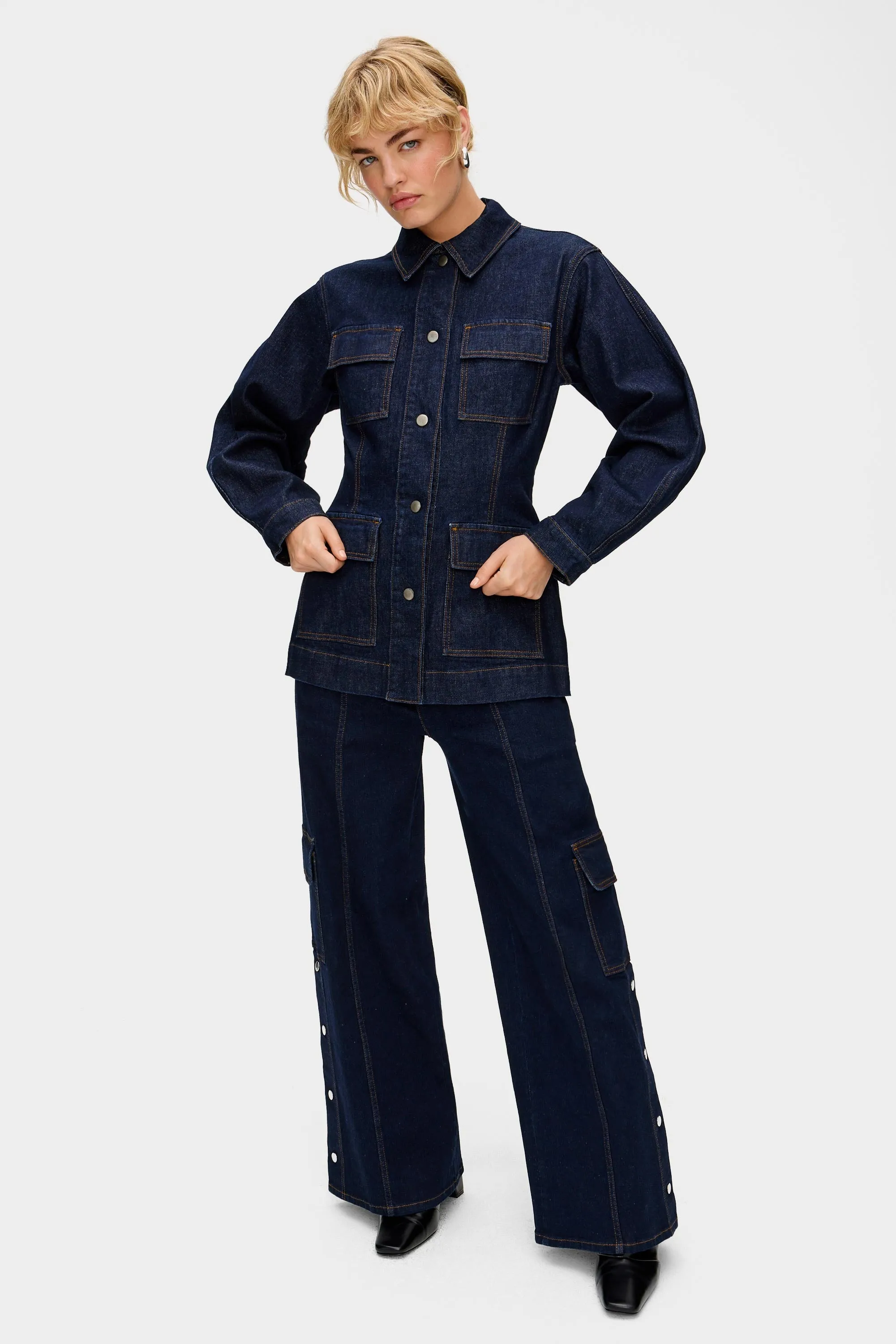 Milly Utility Denim Jacket sold by Aligne product image thumbnail 2