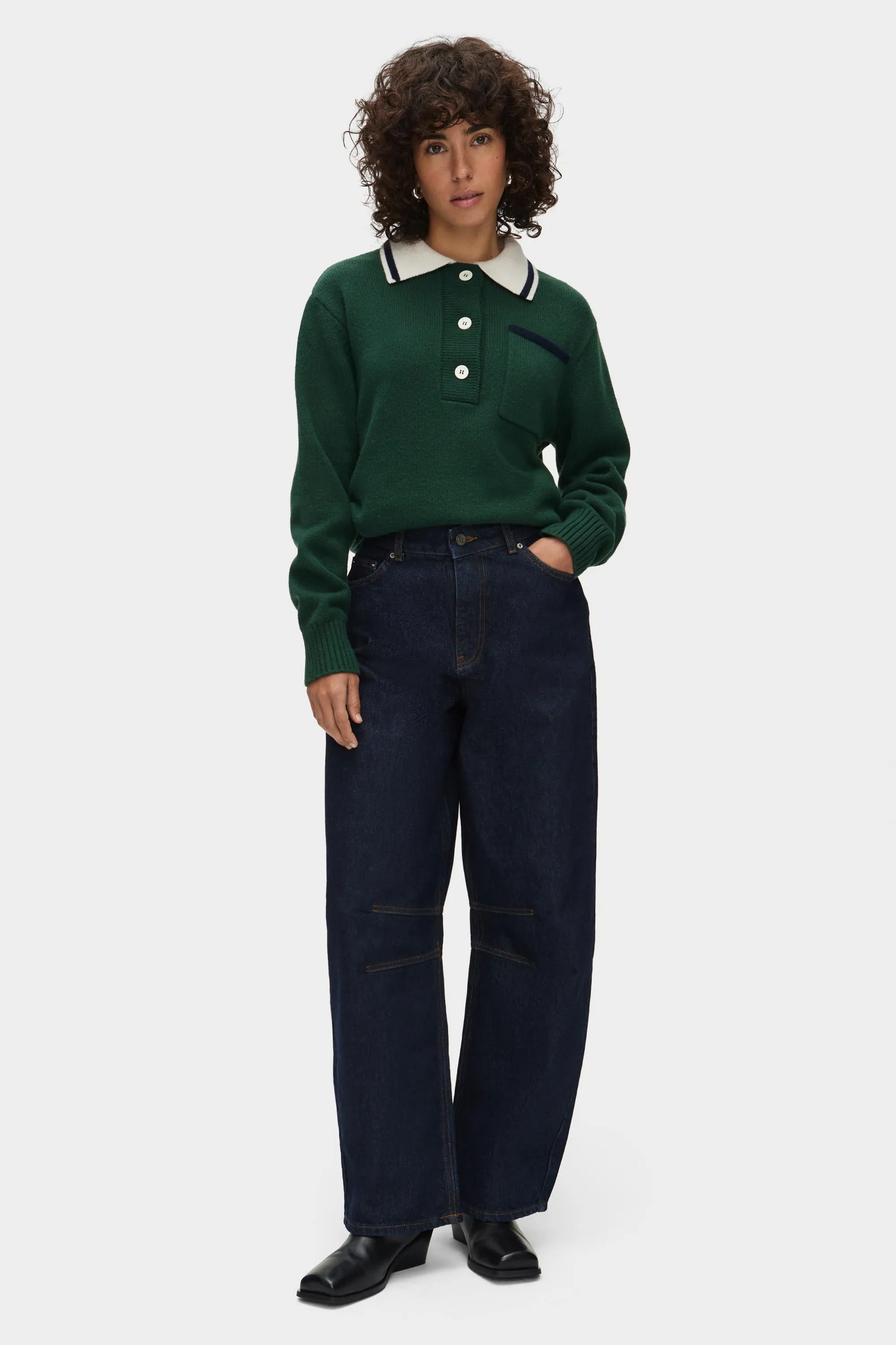 Brett Rugby Knitted Polo sold by Aligne product image thumbnail 2