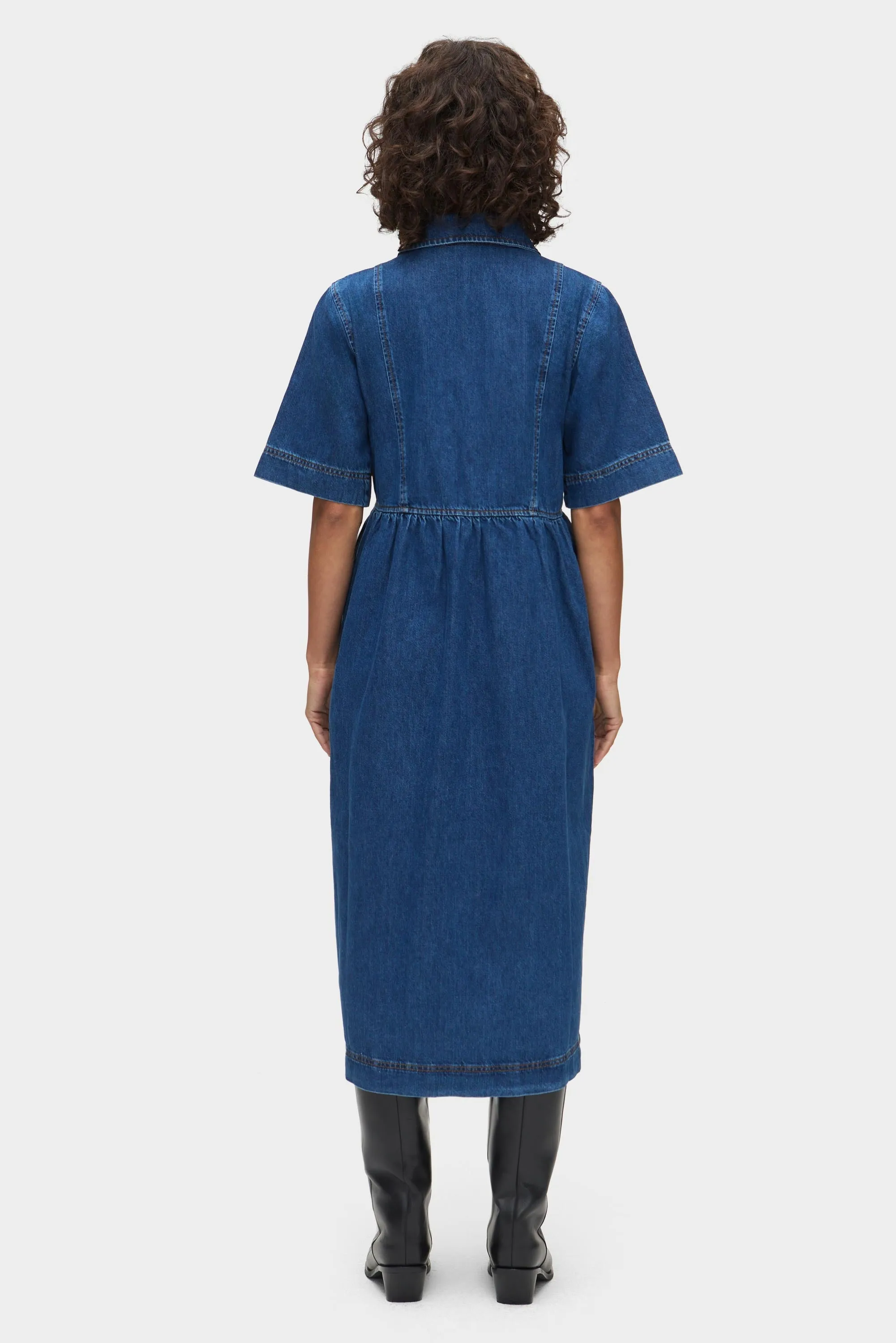 Effy Tie Front Denim Dress sold by Aligne product image thumbnail 4