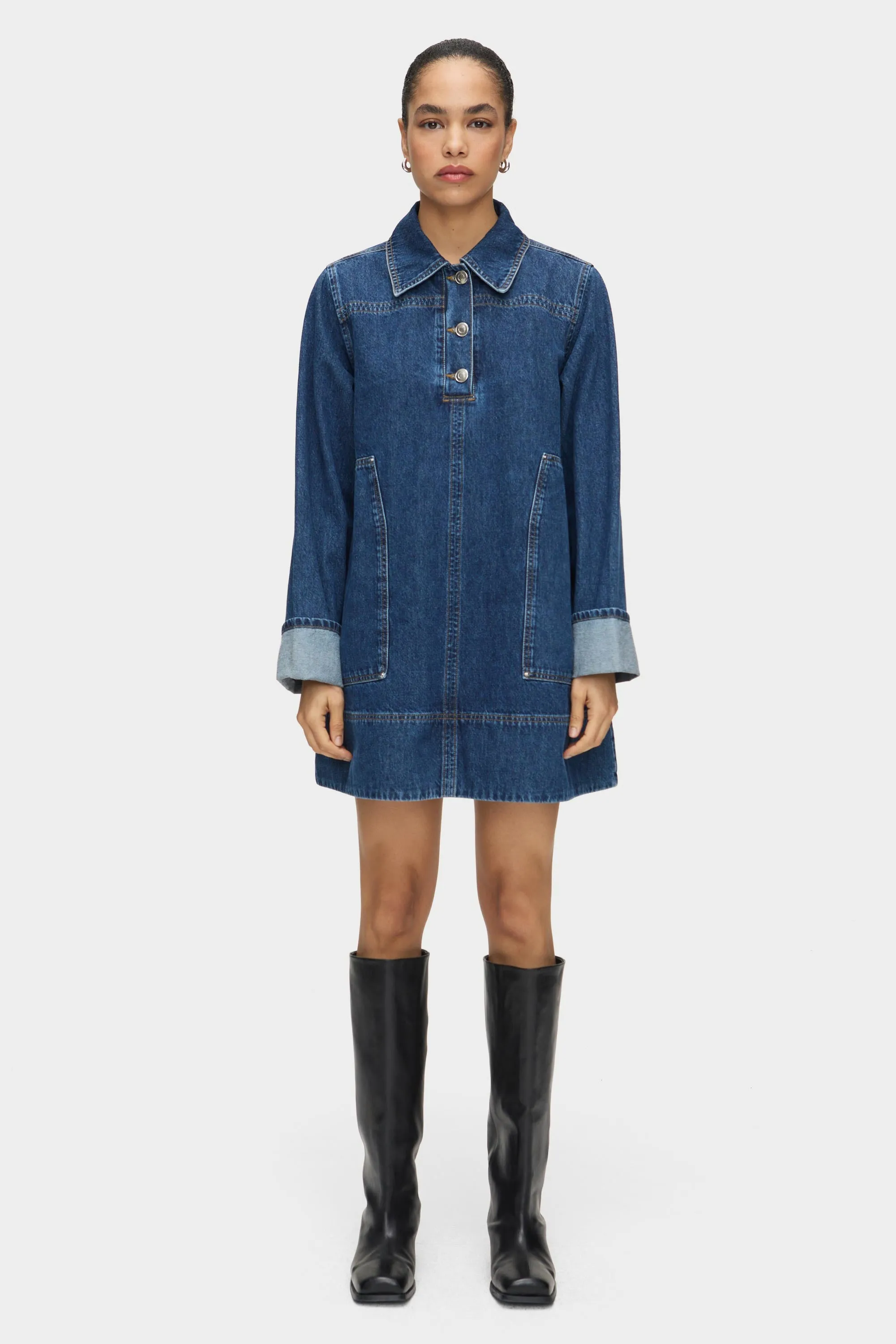 Keri Utility Pocket Denim Dress sold by Aligne product image thumbnail 2