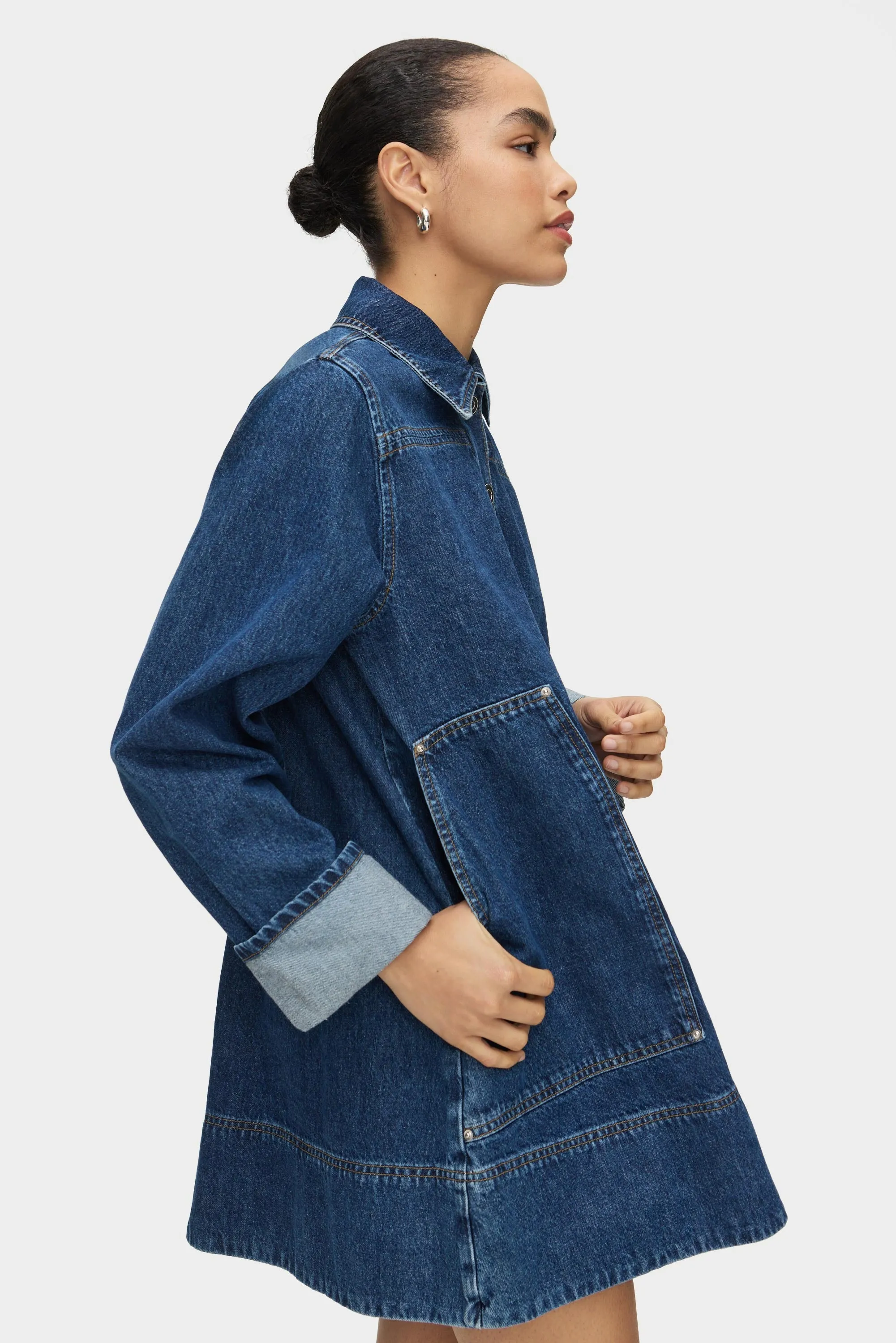 Keri Utility Pocket Denim Dress sold by Aligne product image thumbnail 3