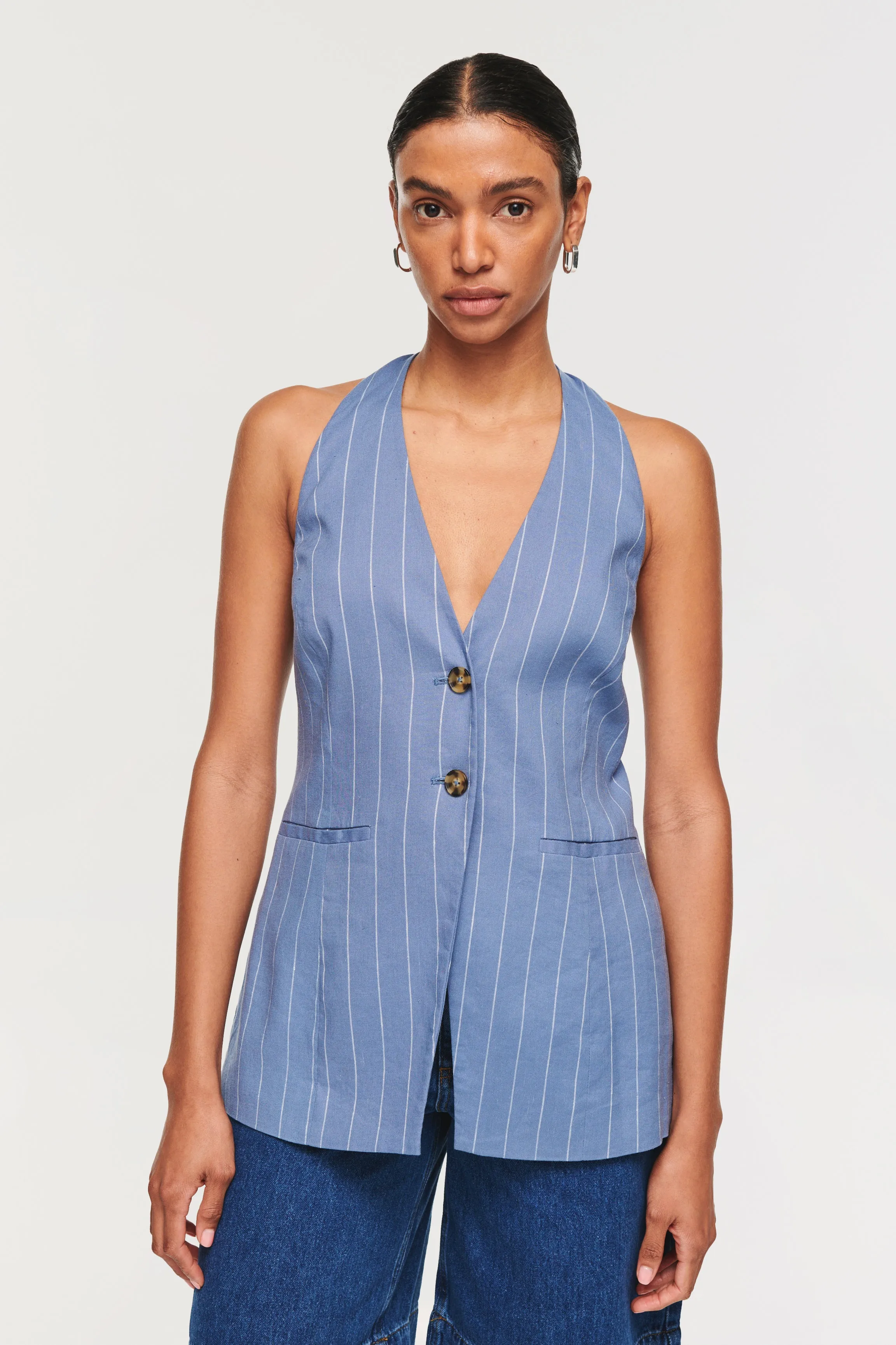 MOOD HALTER NECK WAISTCOAT sold by Aligne product image thumbnail 3