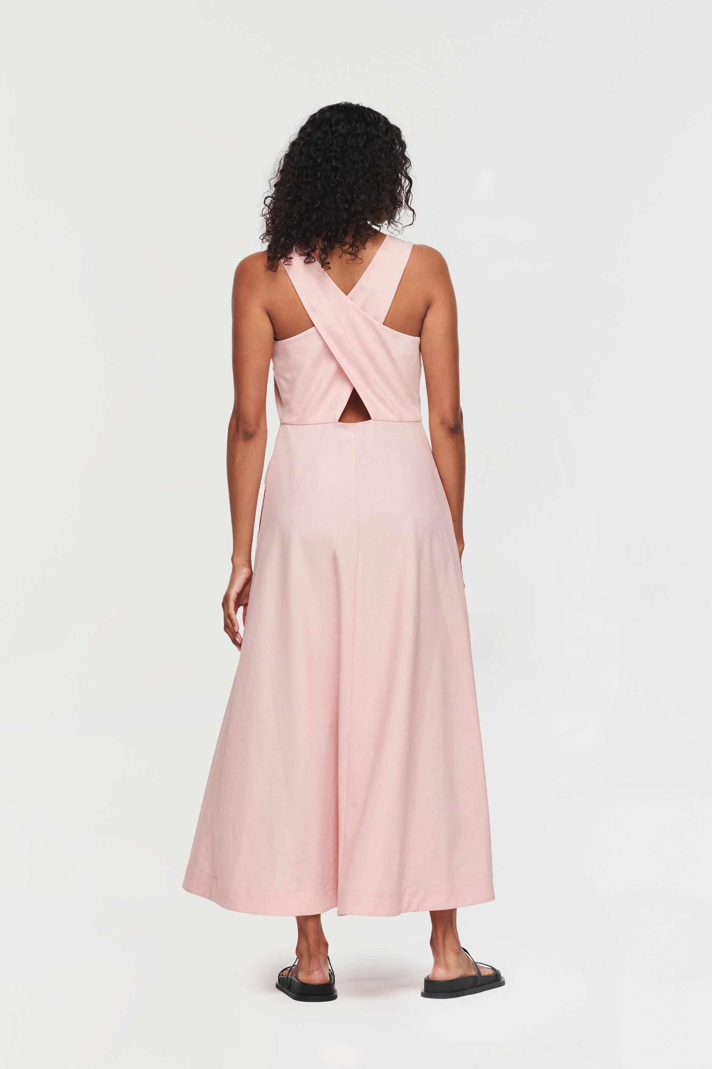 MADELINE CROSS BACK MIDI DRESS sold by Aligne product image thumbnail 4