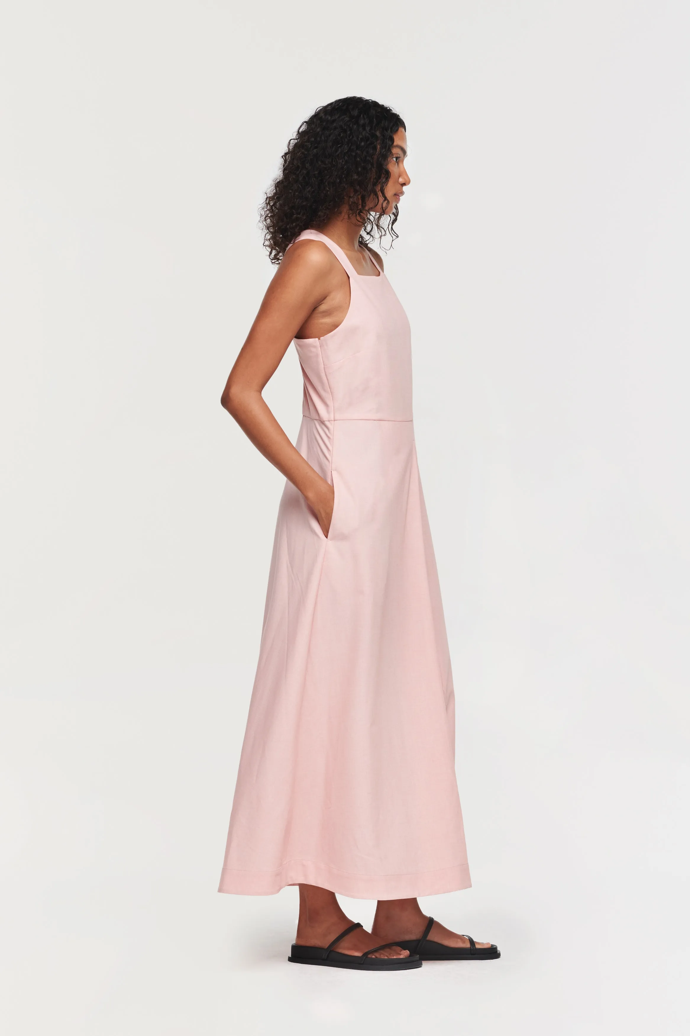 MADELINE CROSS BACK MIDI DRESS sold by Aligne product image thumbnail 3