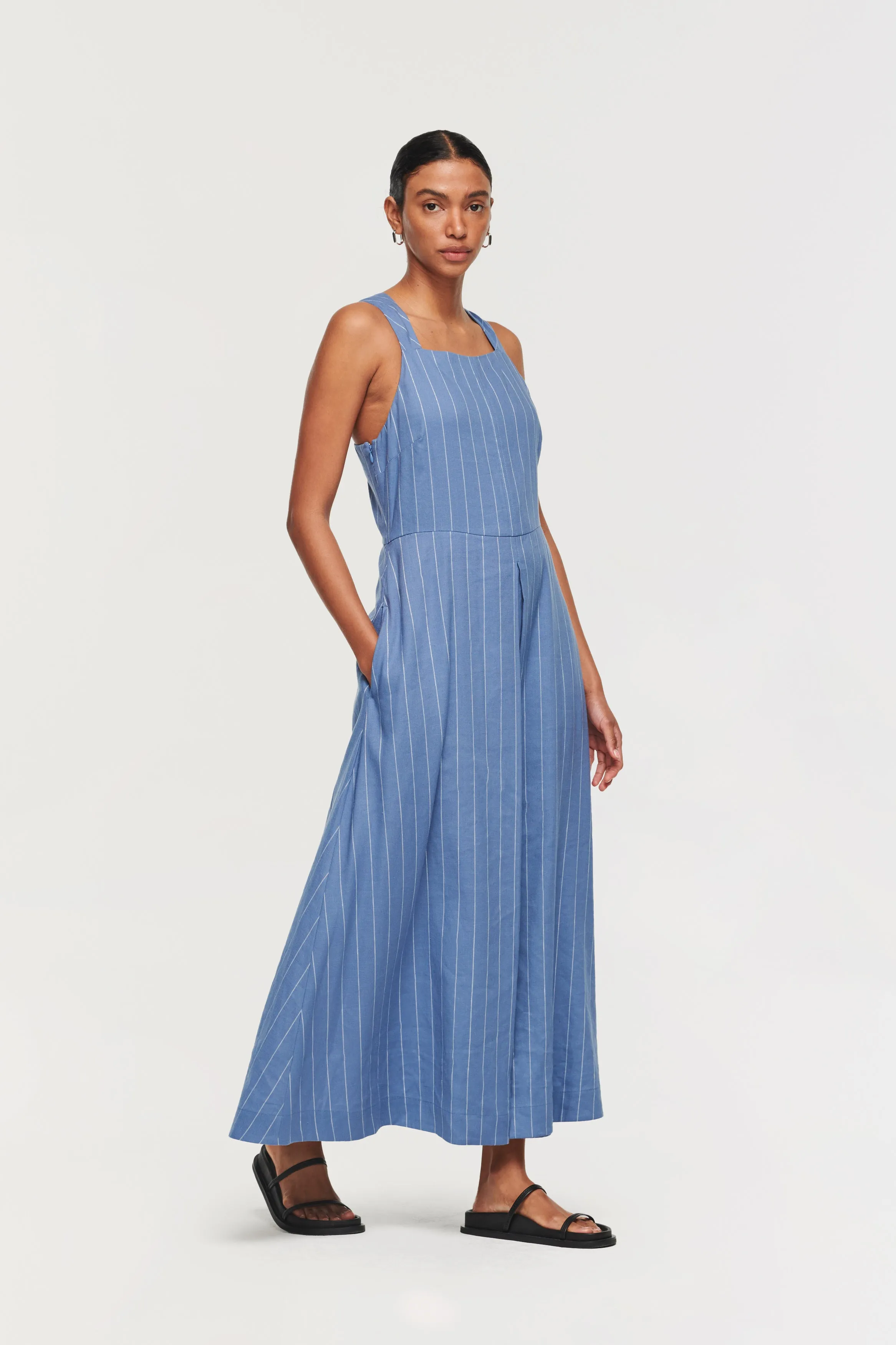 MADELINE CROSS BACK MIDI DRESS sold by Aligne product image thumbnail 2