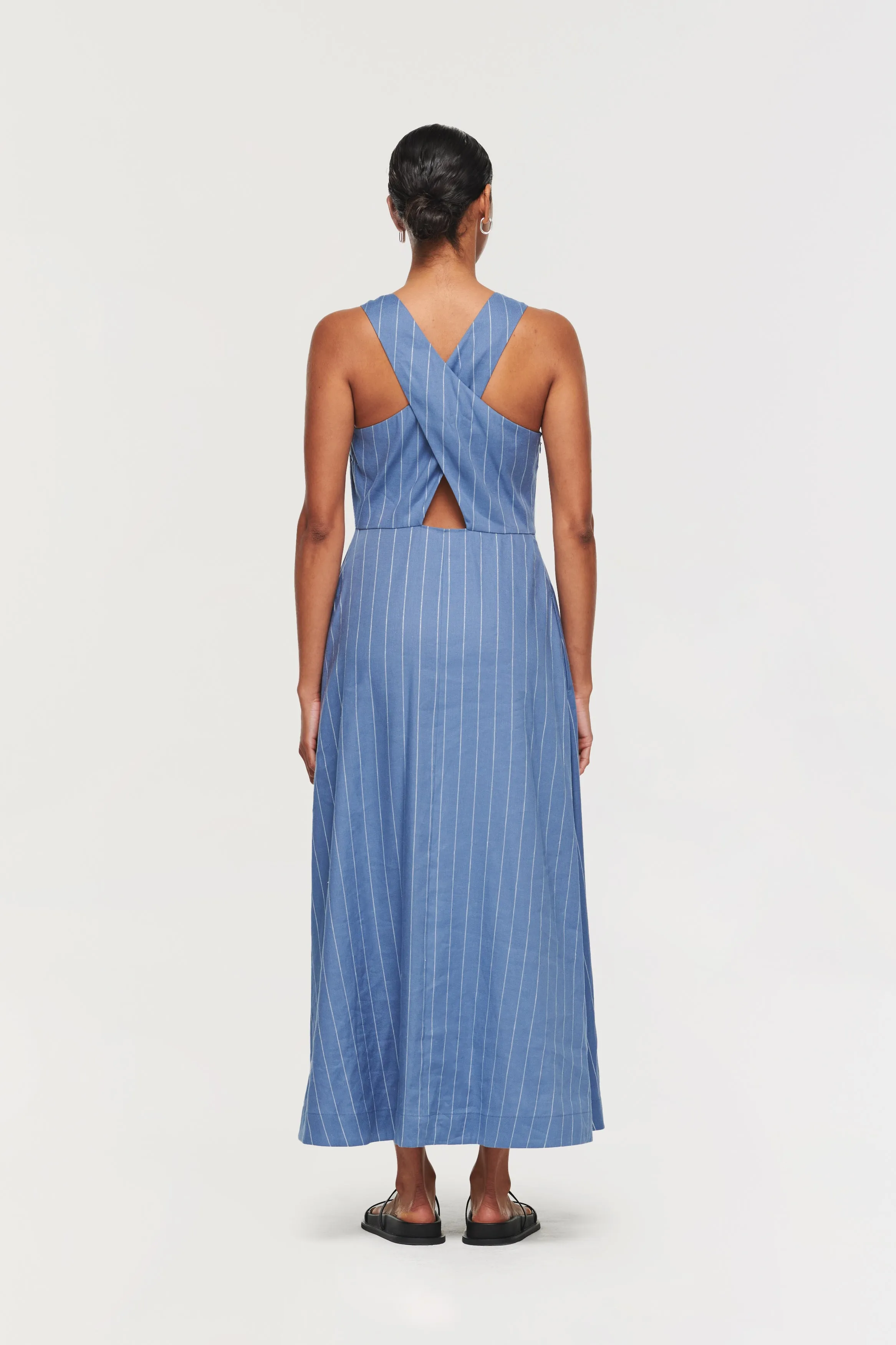 MADELINE CROSS BACK MIDI DRESS sold by Aligne product image thumbnail 5