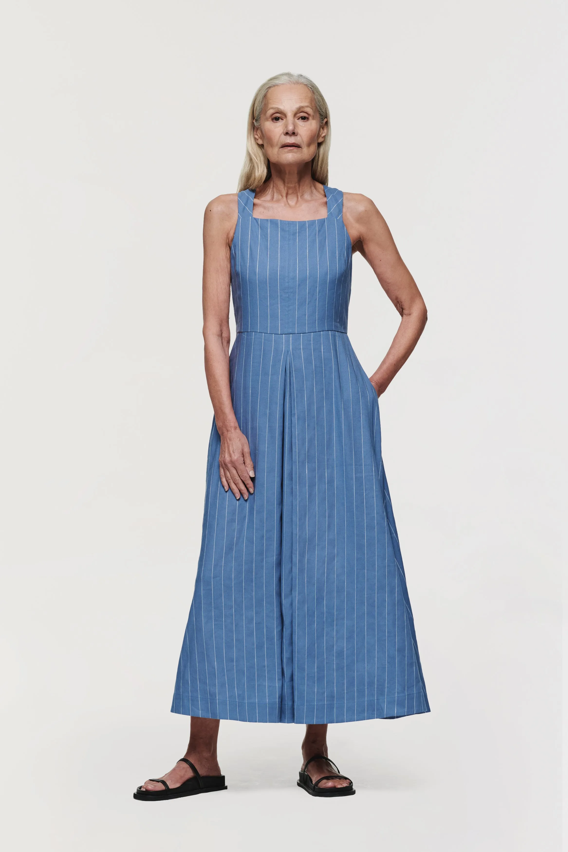 MADELINE CROSS BACK MIDI DRESS sold by Aligne product image thumbnail 3